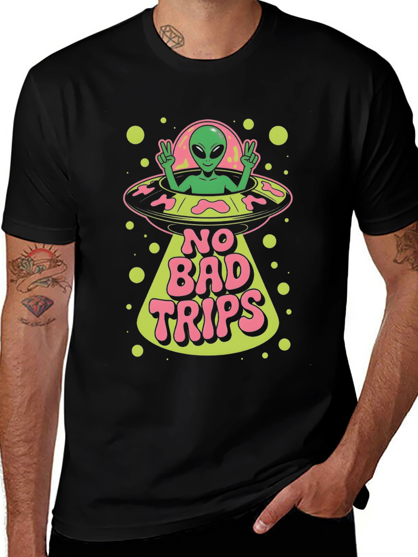 No Bad Trips Alien Graphic Tee