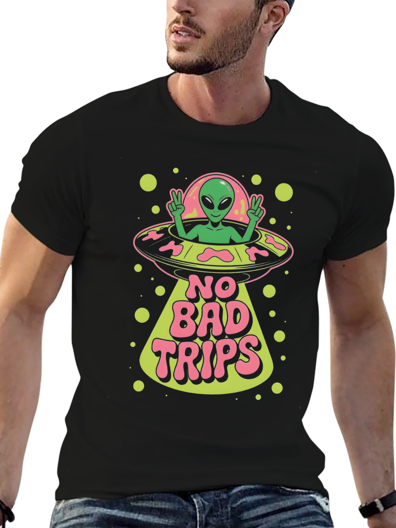 No Bad Trips Alien Graphic Tee