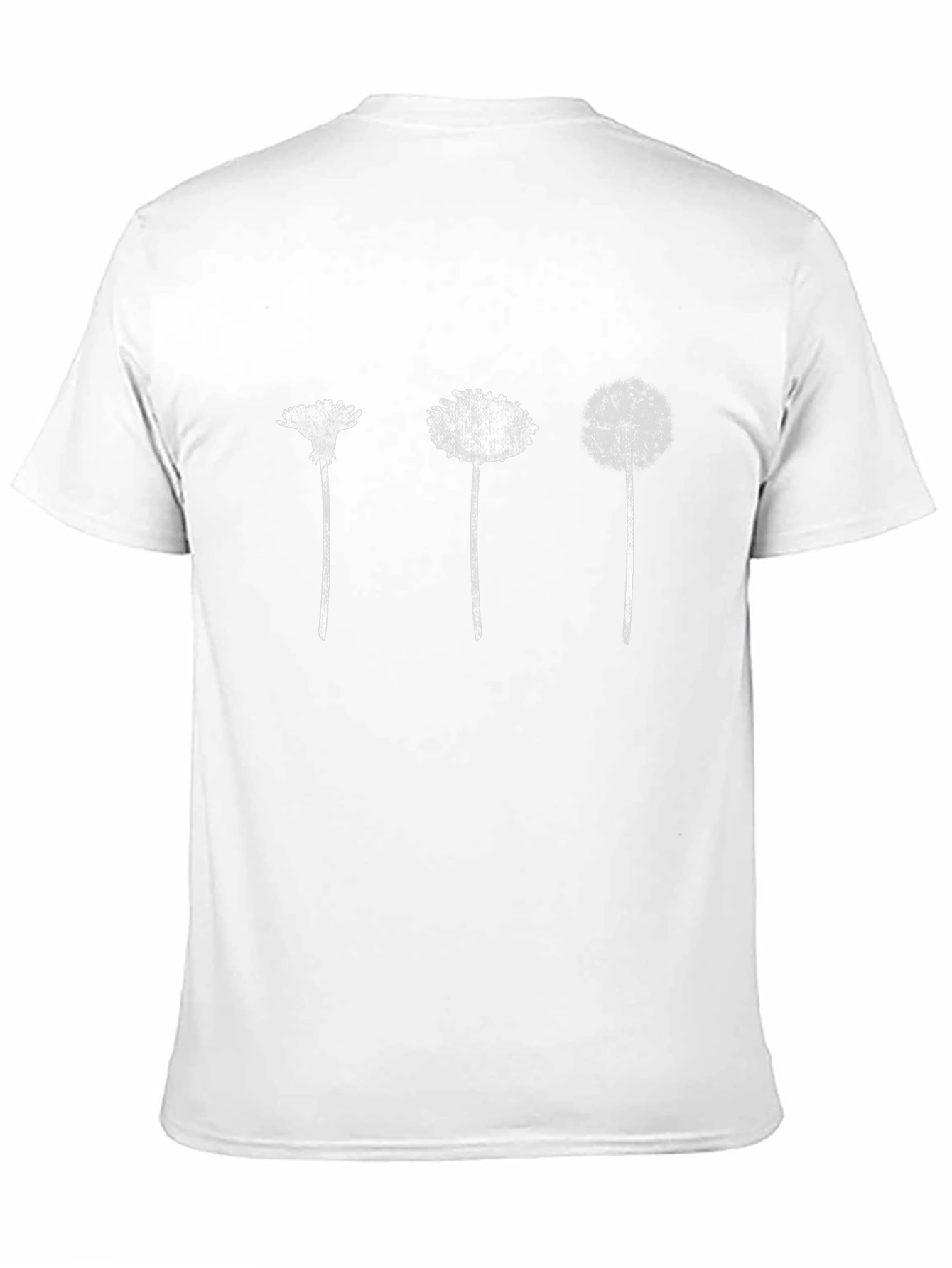 Dandelion Evolution Graphic Tee - Stylish Black T-Shirt