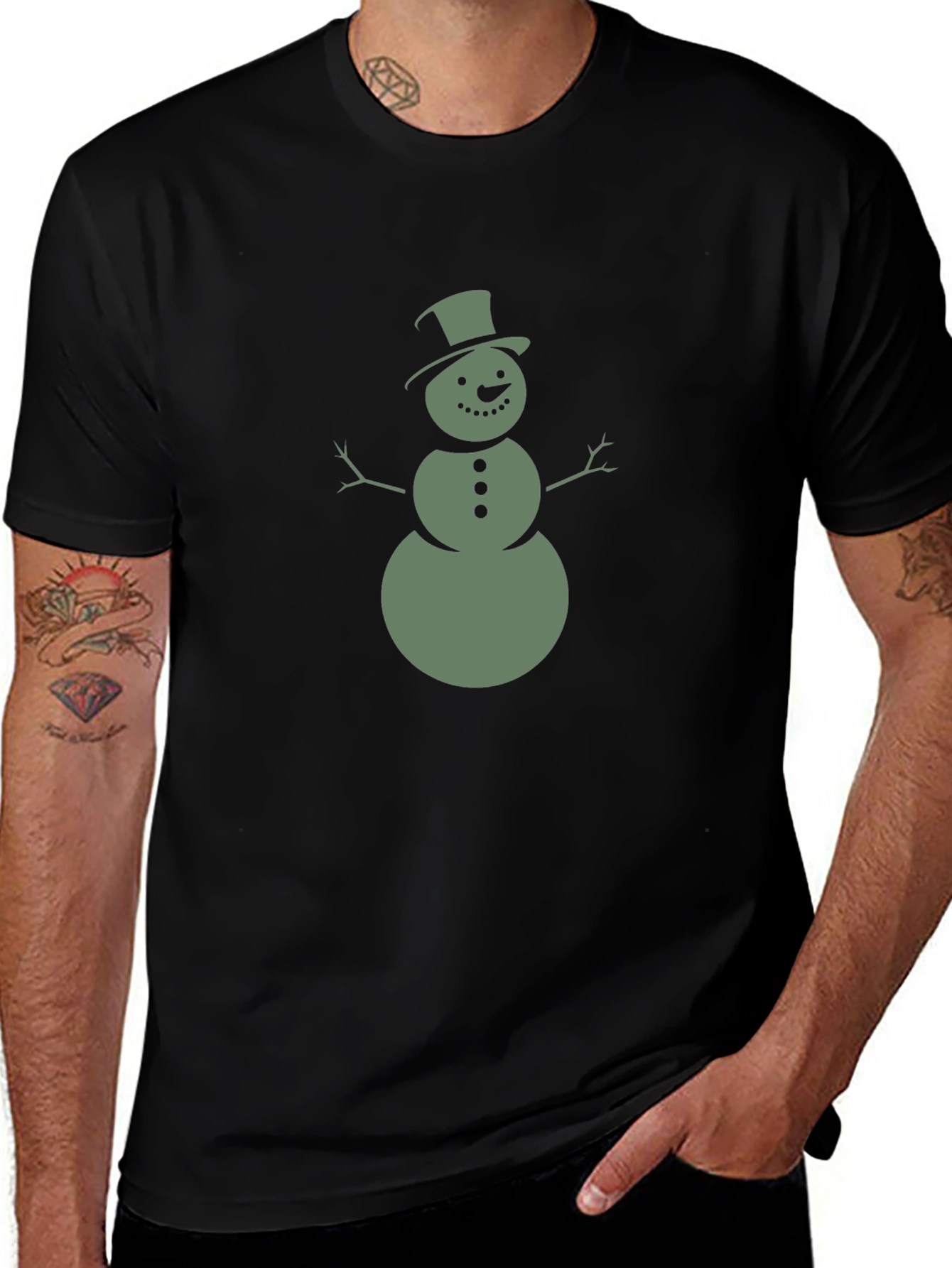 Snowman Graphic Tee - Holiday Fun!