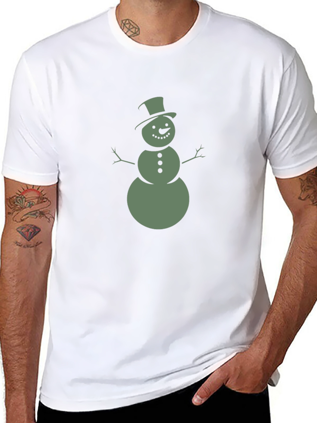 Snowman Graphic Tee - Holiday Fun!