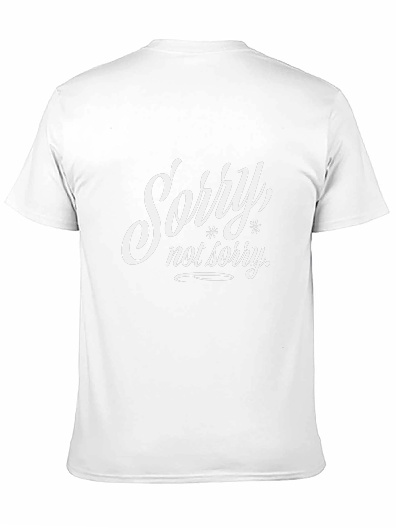 Sorry Not Sorry Black Graphic Tee