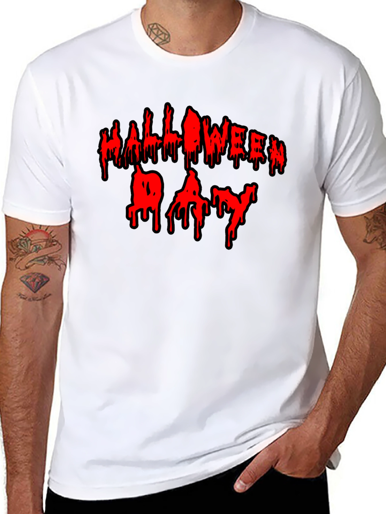Halloween Day Drip Graphic Tee