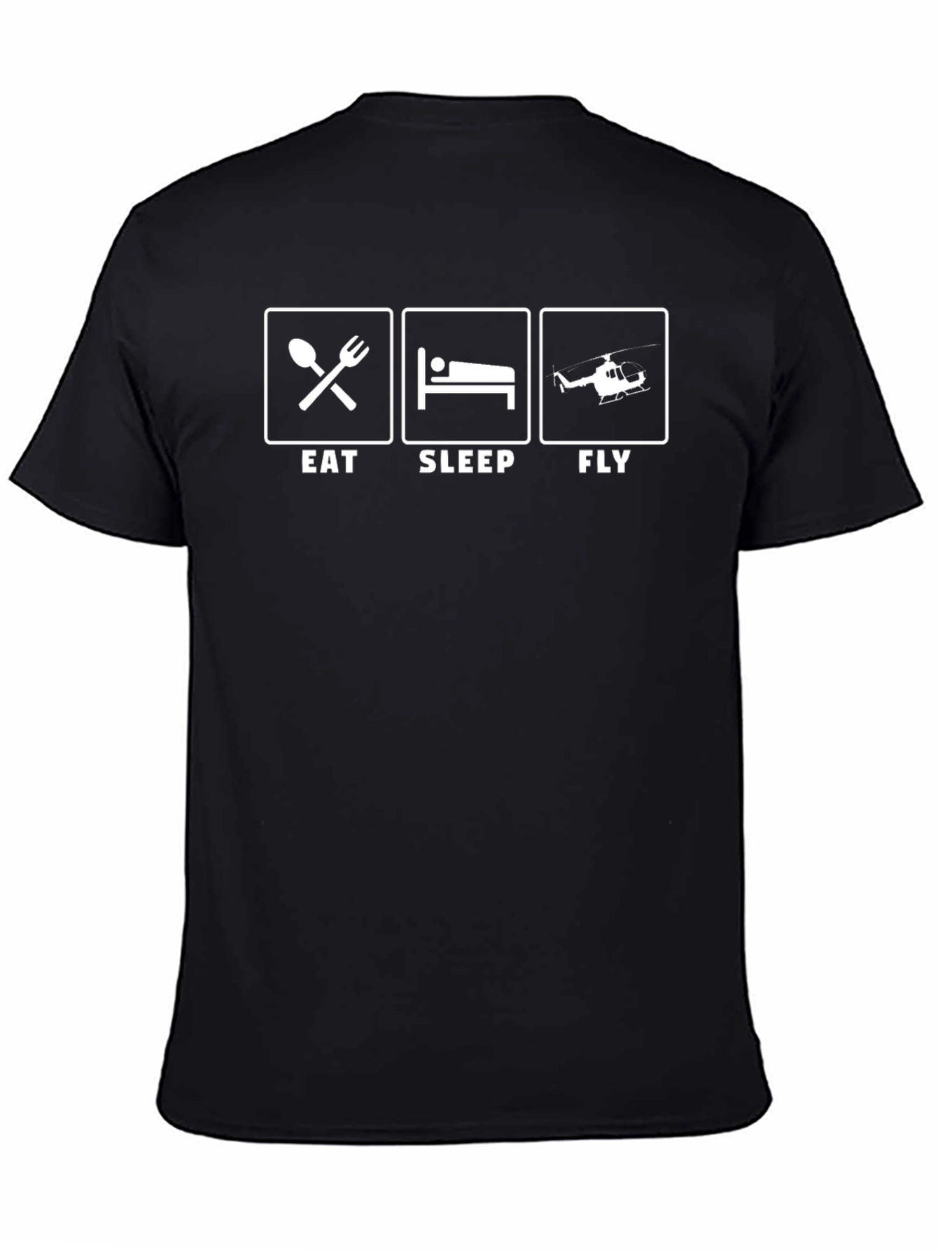 Eat Sleep Fly Helicopter Pilot T-Shirt