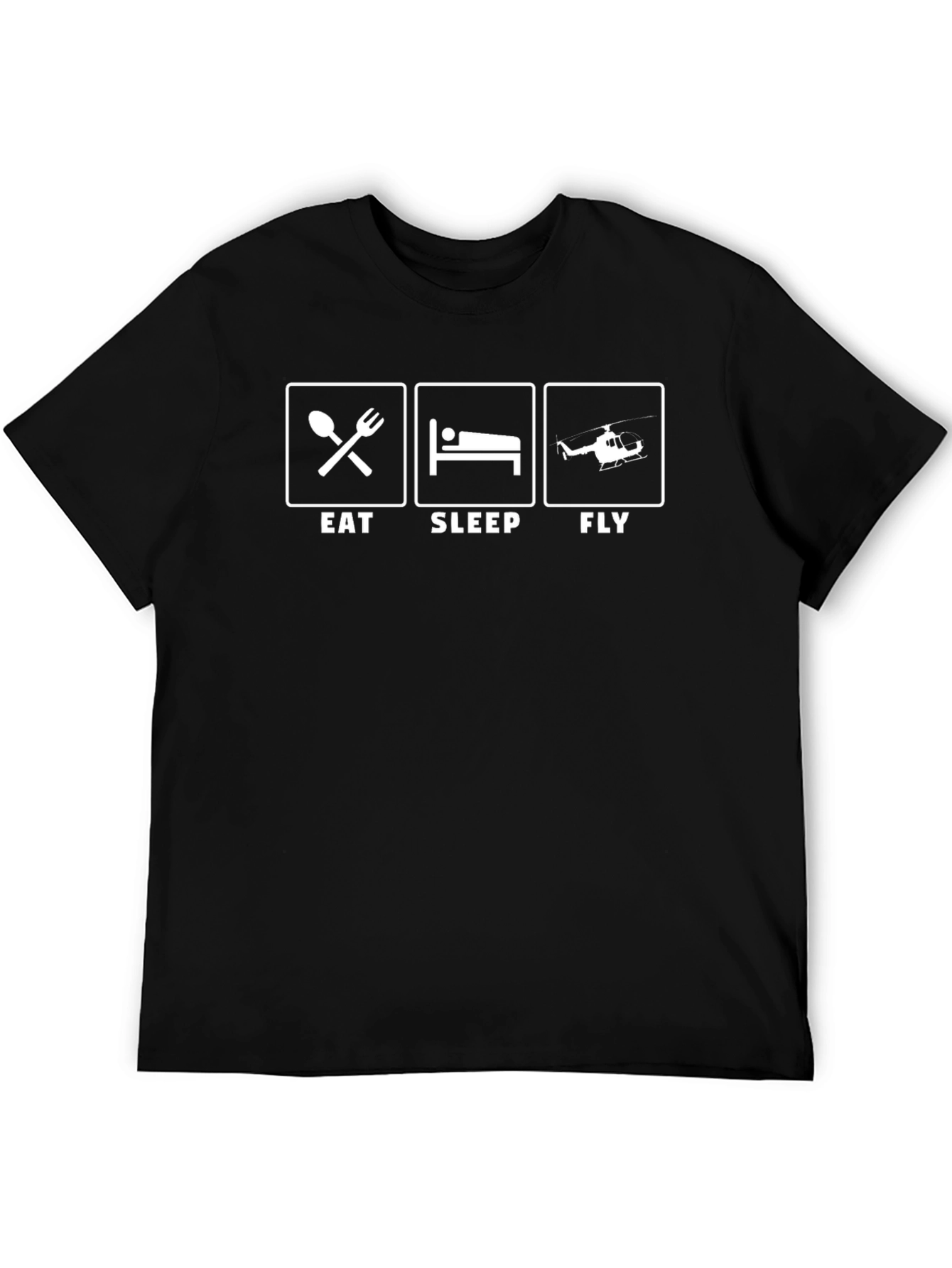 Eat Sleep Fly Helicopter Pilot T-Shirt