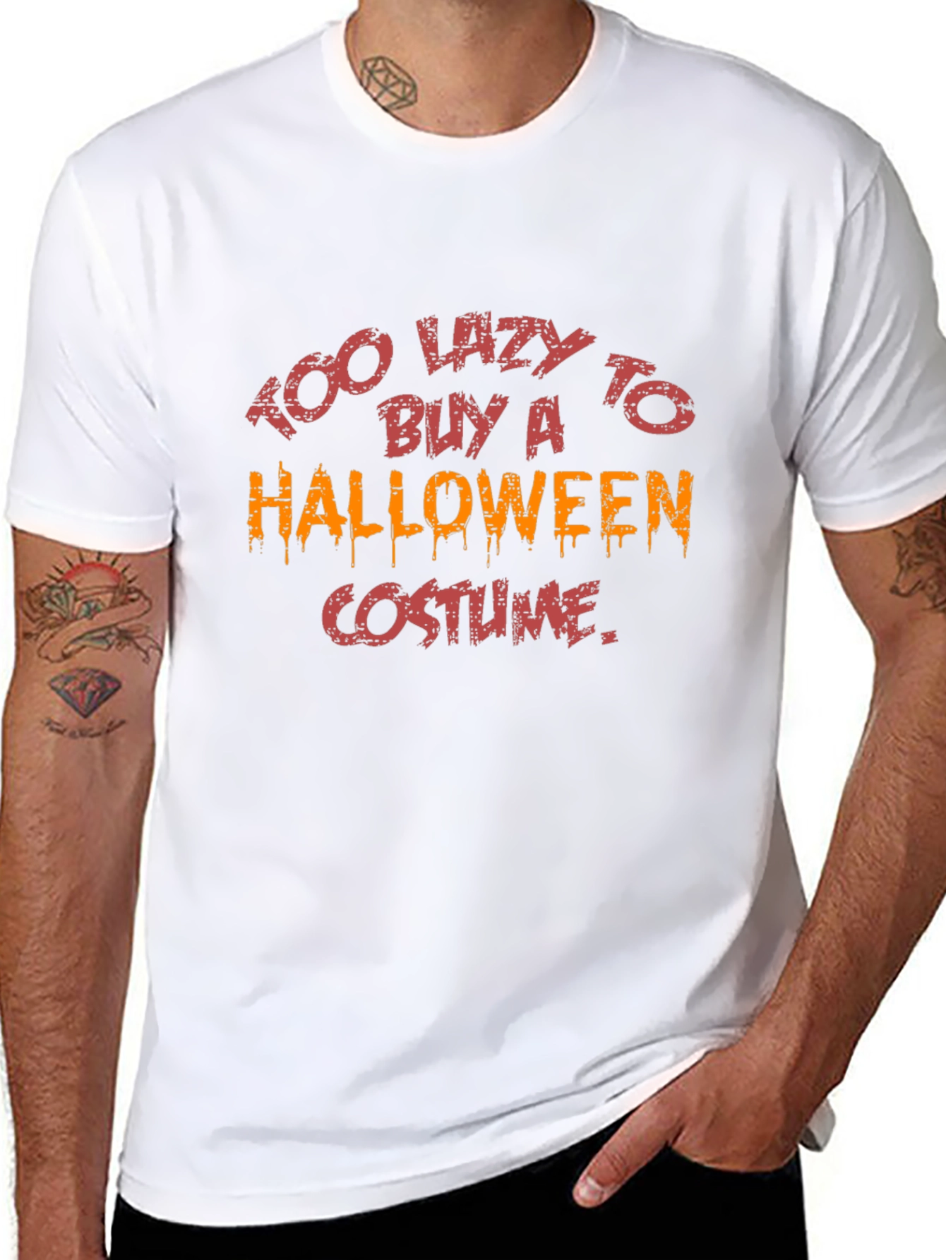 Too Lazy Halloween Costume T-Shirt