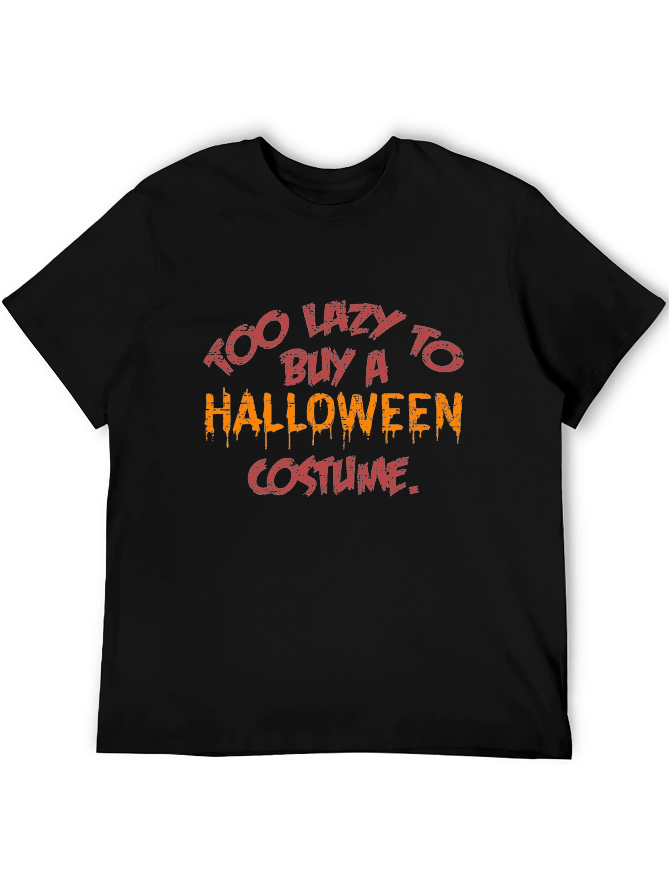 Too Lazy Halloween Costume T-Shirt