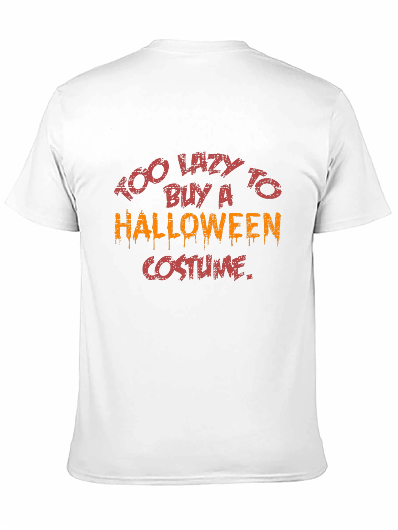Too Lazy Halloween Costume T-Shirt