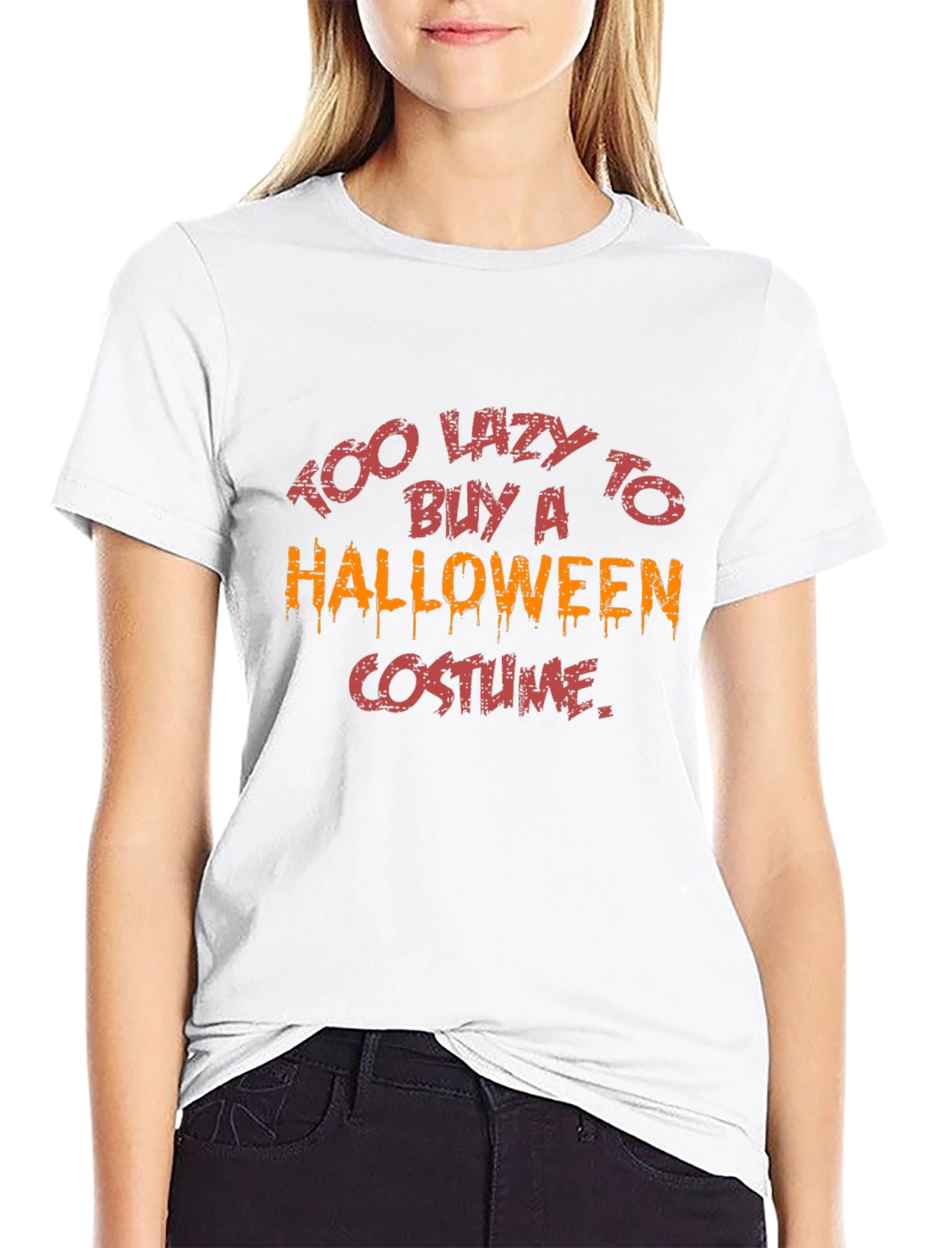 Too Lazy Halloween Costume T-Shirt