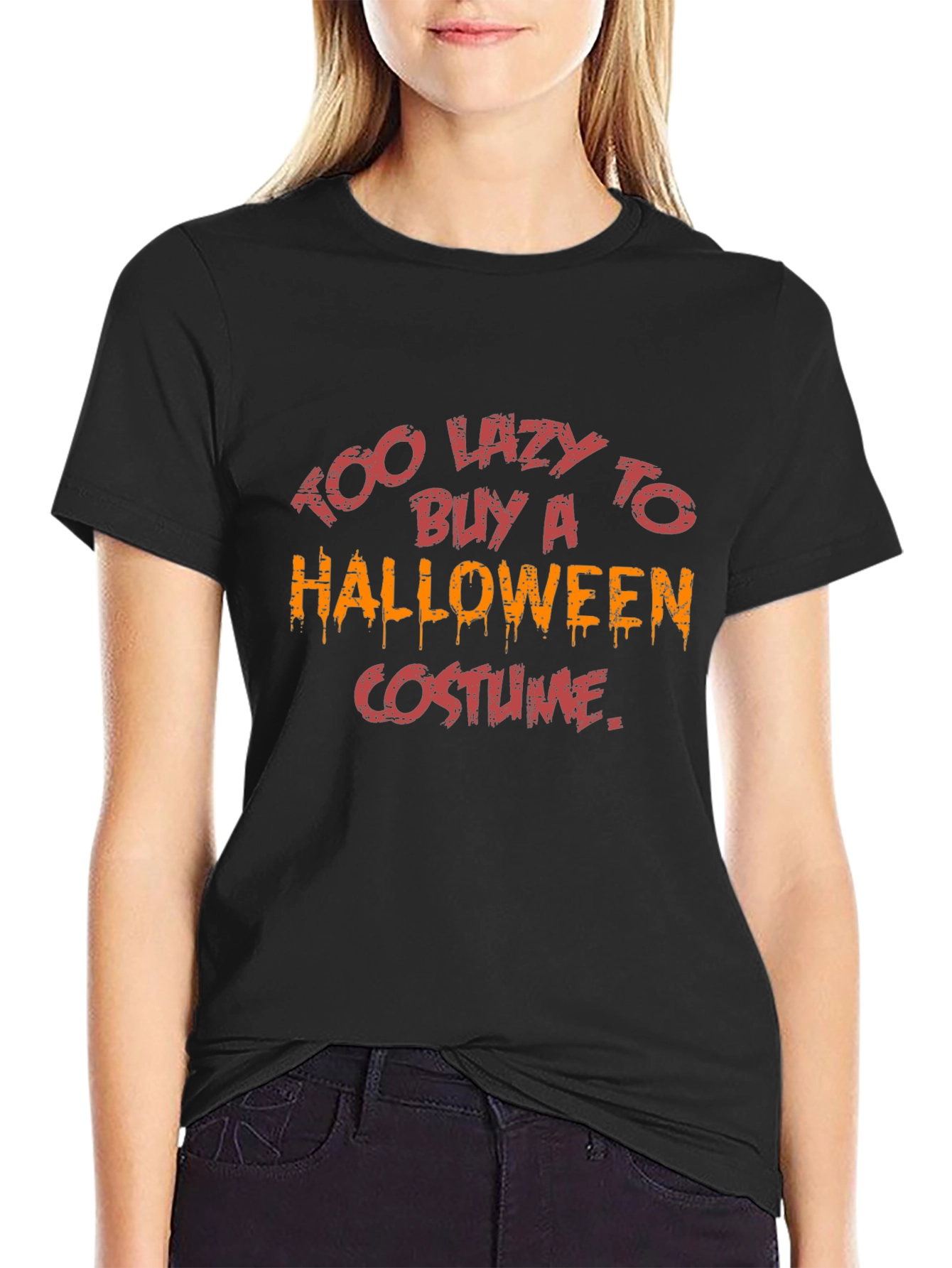 Too Lazy Halloween Costume T-Shirt