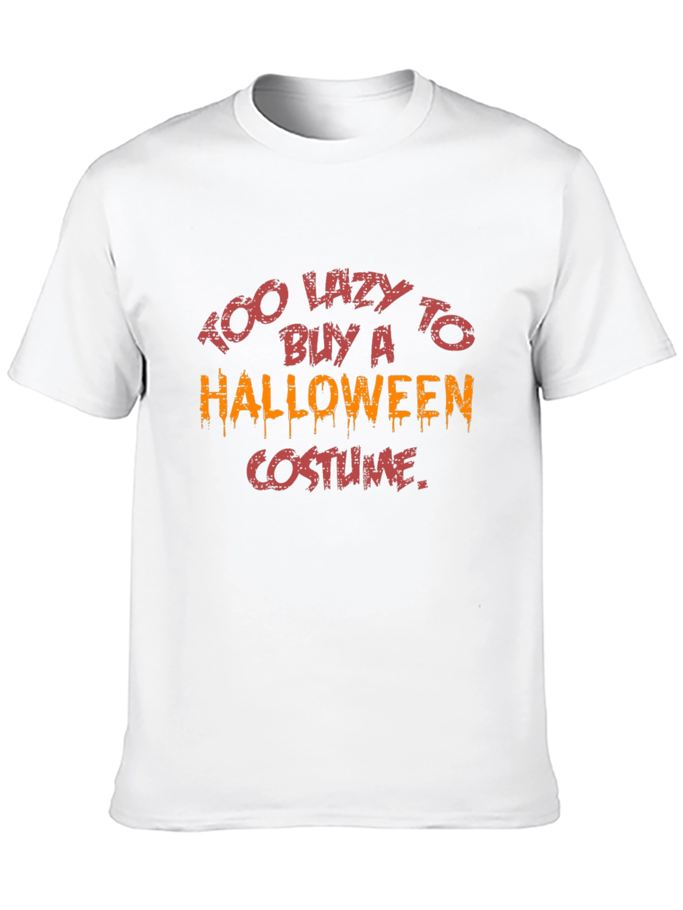 Too Lazy Halloween Costume T-Shirt