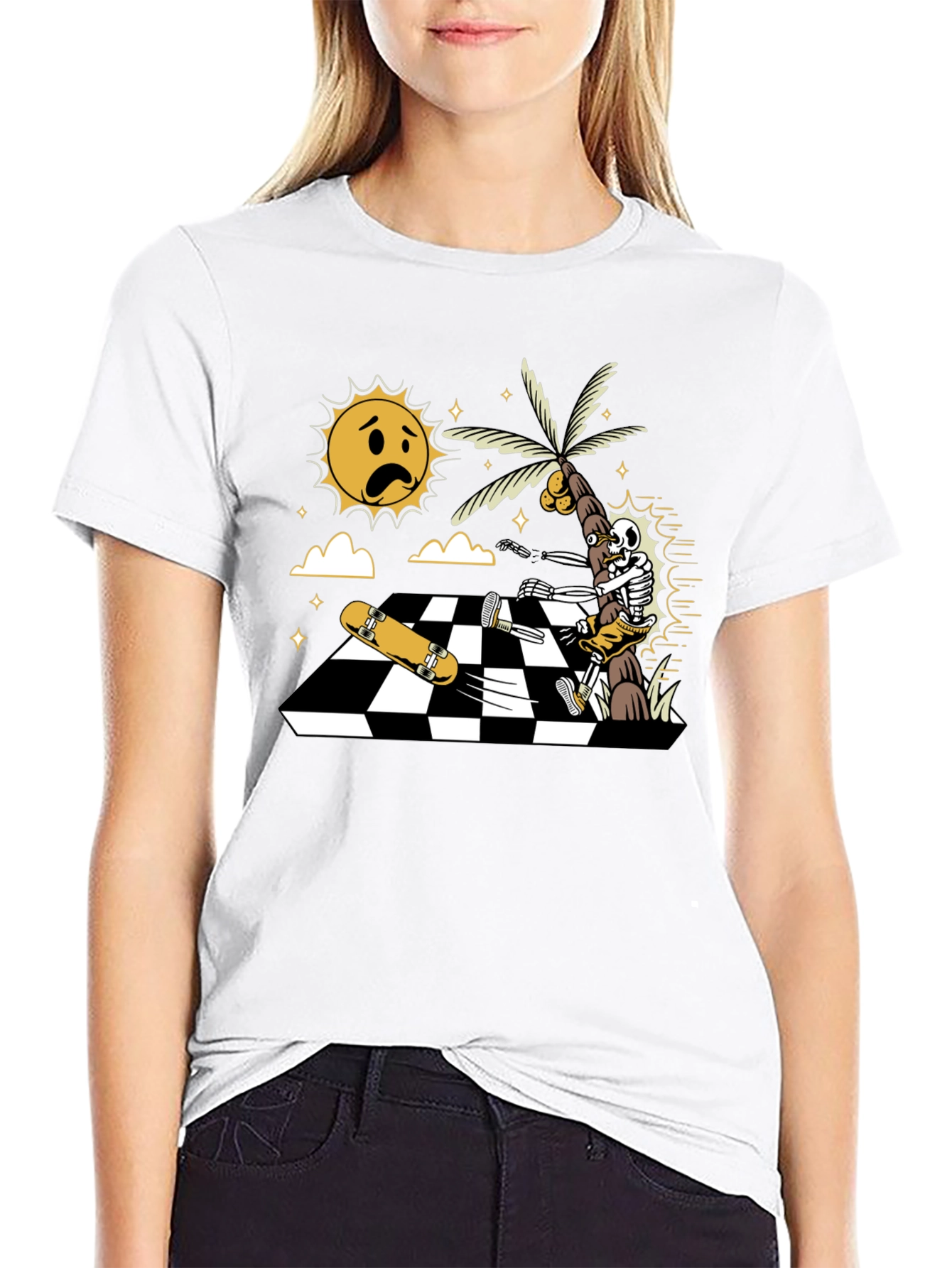Skateboarding Skeleton T-Shirt