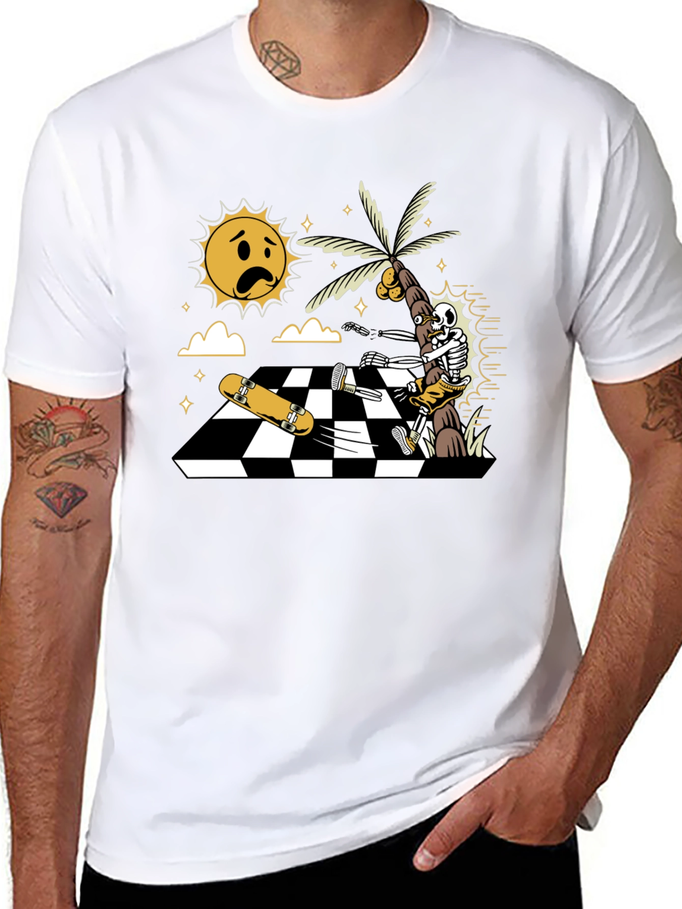 Skateboarding Skeleton T-Shirt