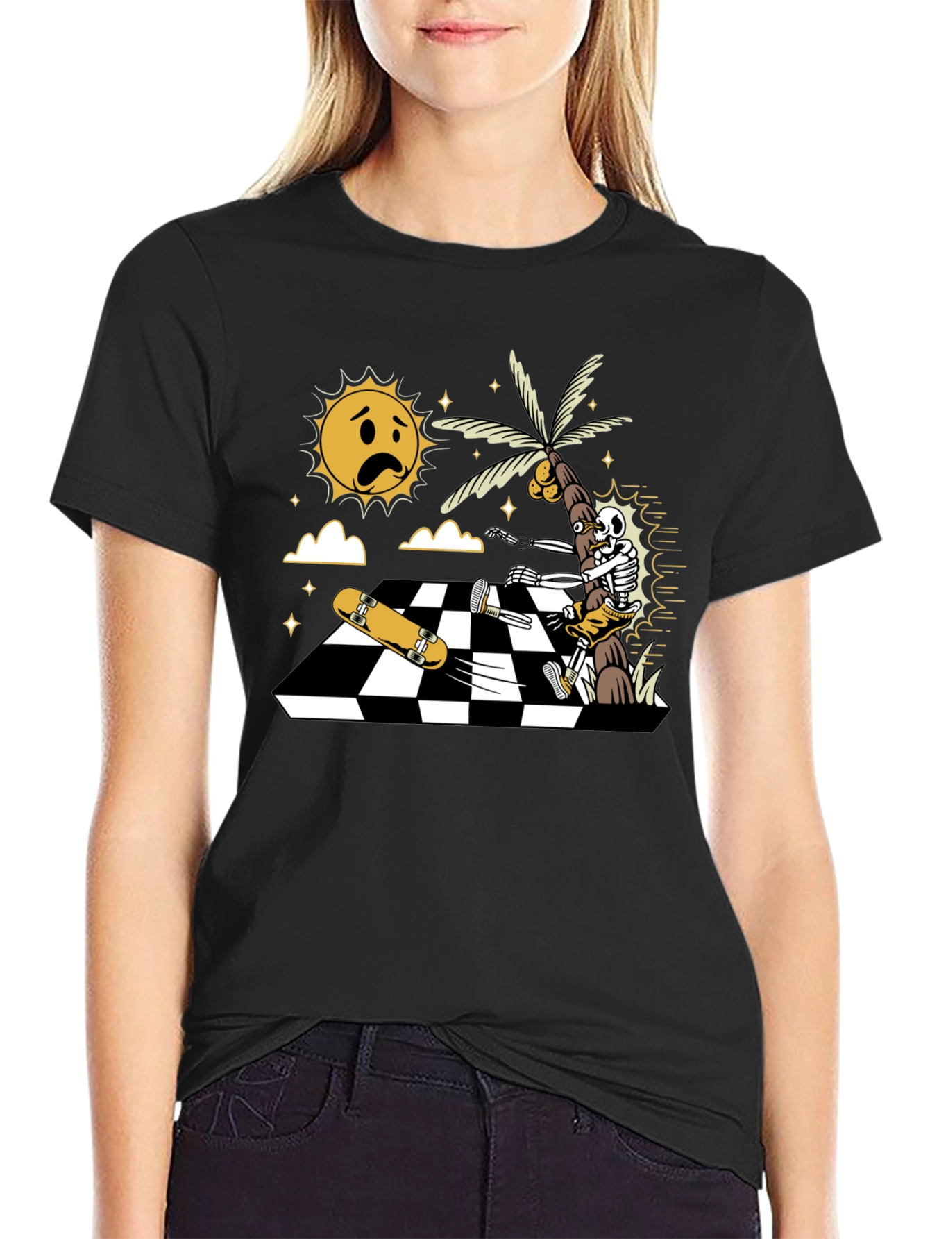 Skateboarding Skeleton T-Shirt