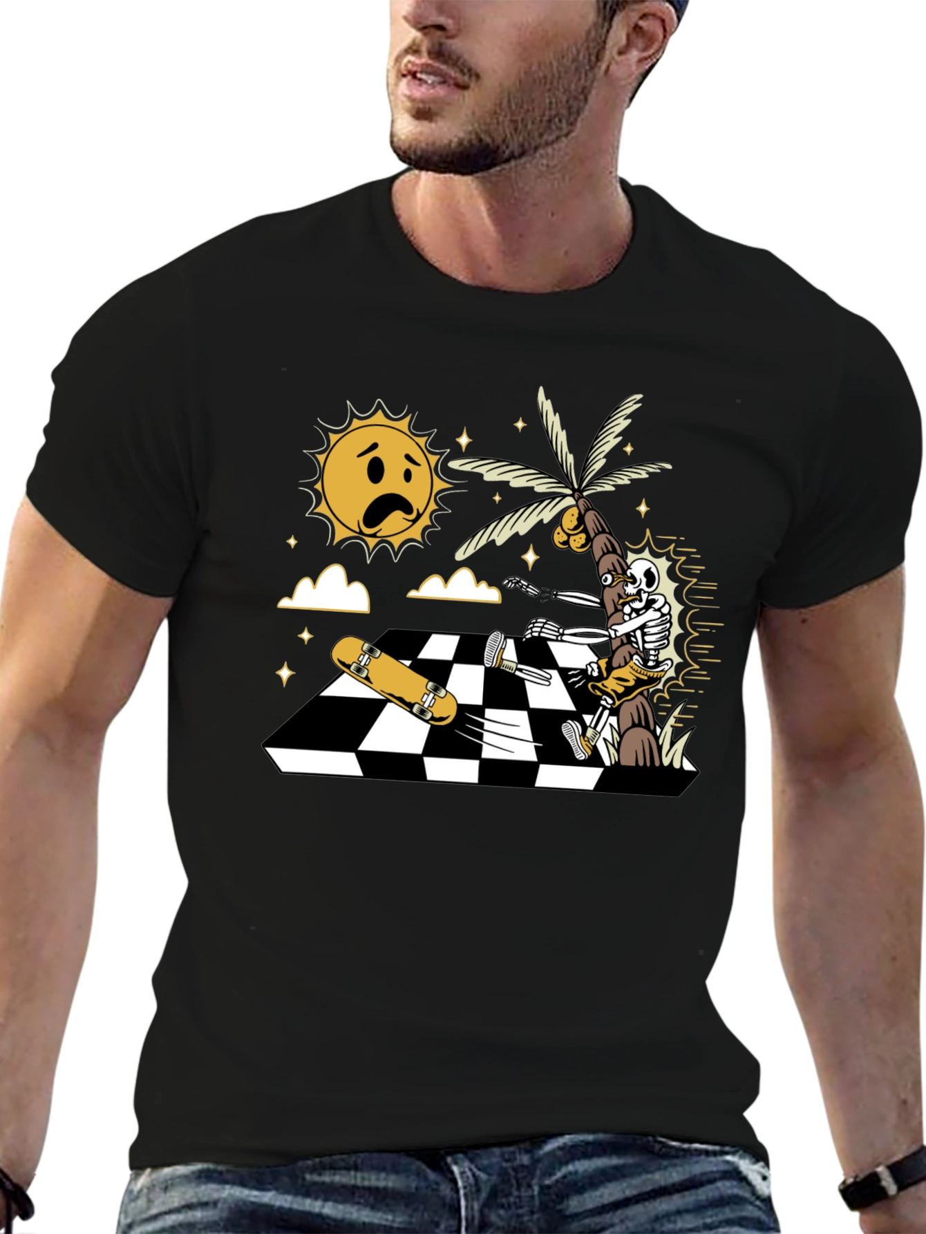 Skateboarding Skeleton T-Shirt