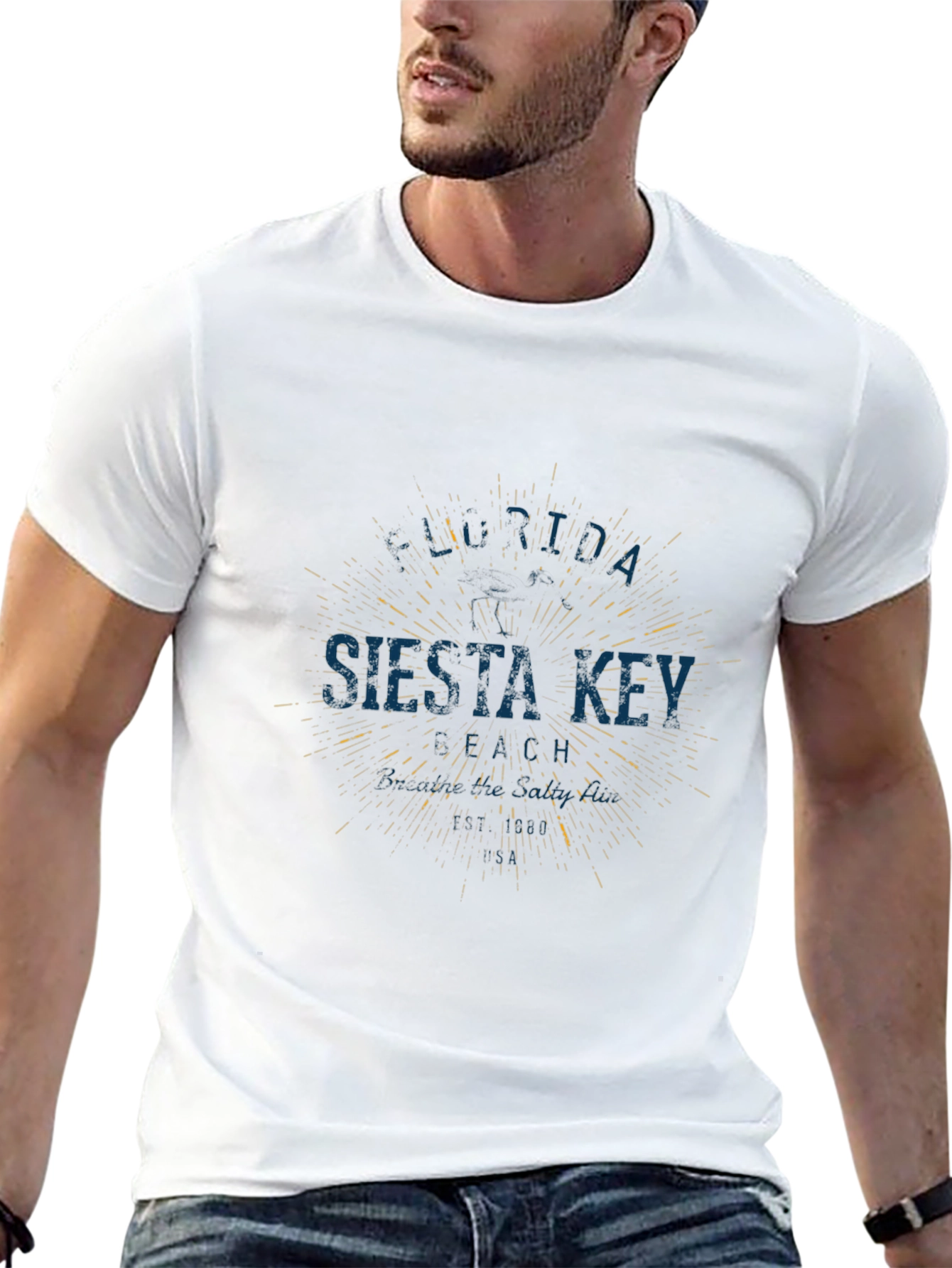 Siesta Key T-Shirt - Retro Style Graphic Tee
