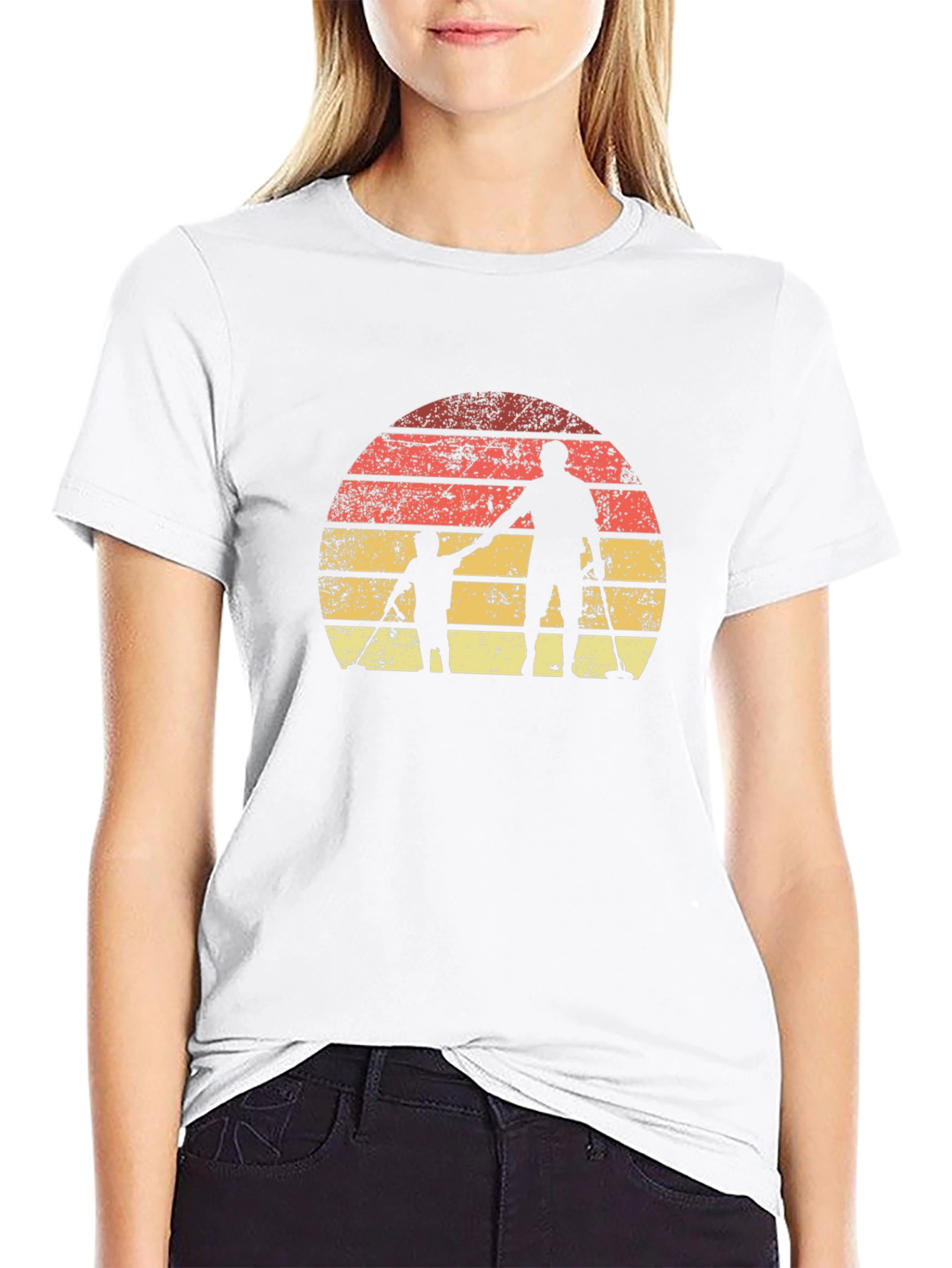 Father & Son Metal Detecting Sunset T-Shirt
