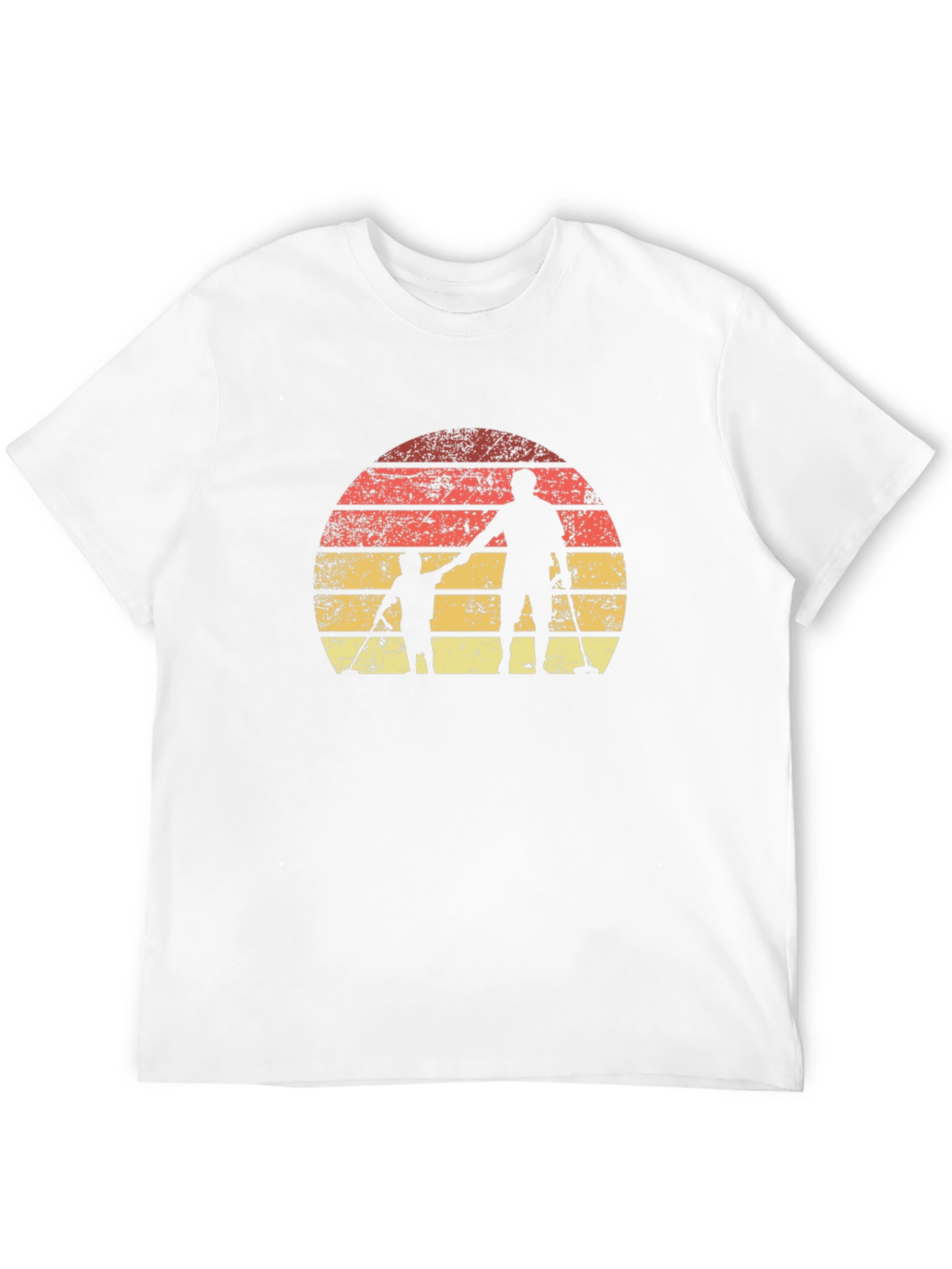 Father & Son Metal Detecting Sunset T-Shirt