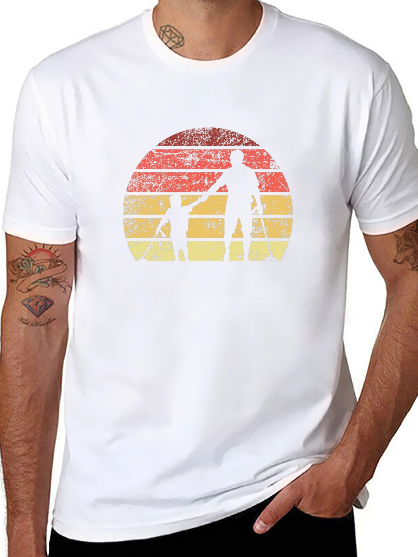 Father & Son Metal Detecting Sunset T-Shirt