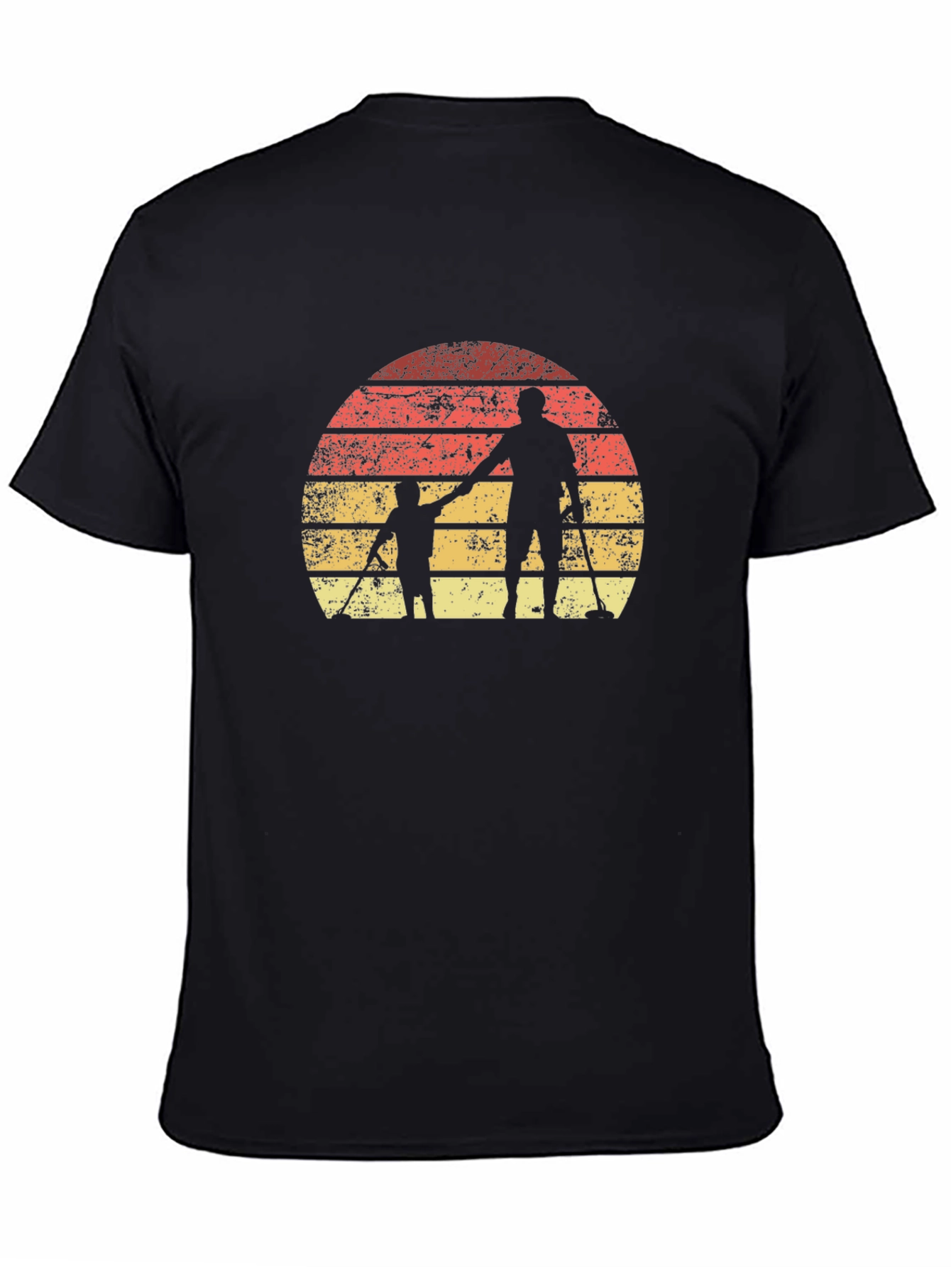 Father & Son Metal Detecting Sunset T-Shirt
