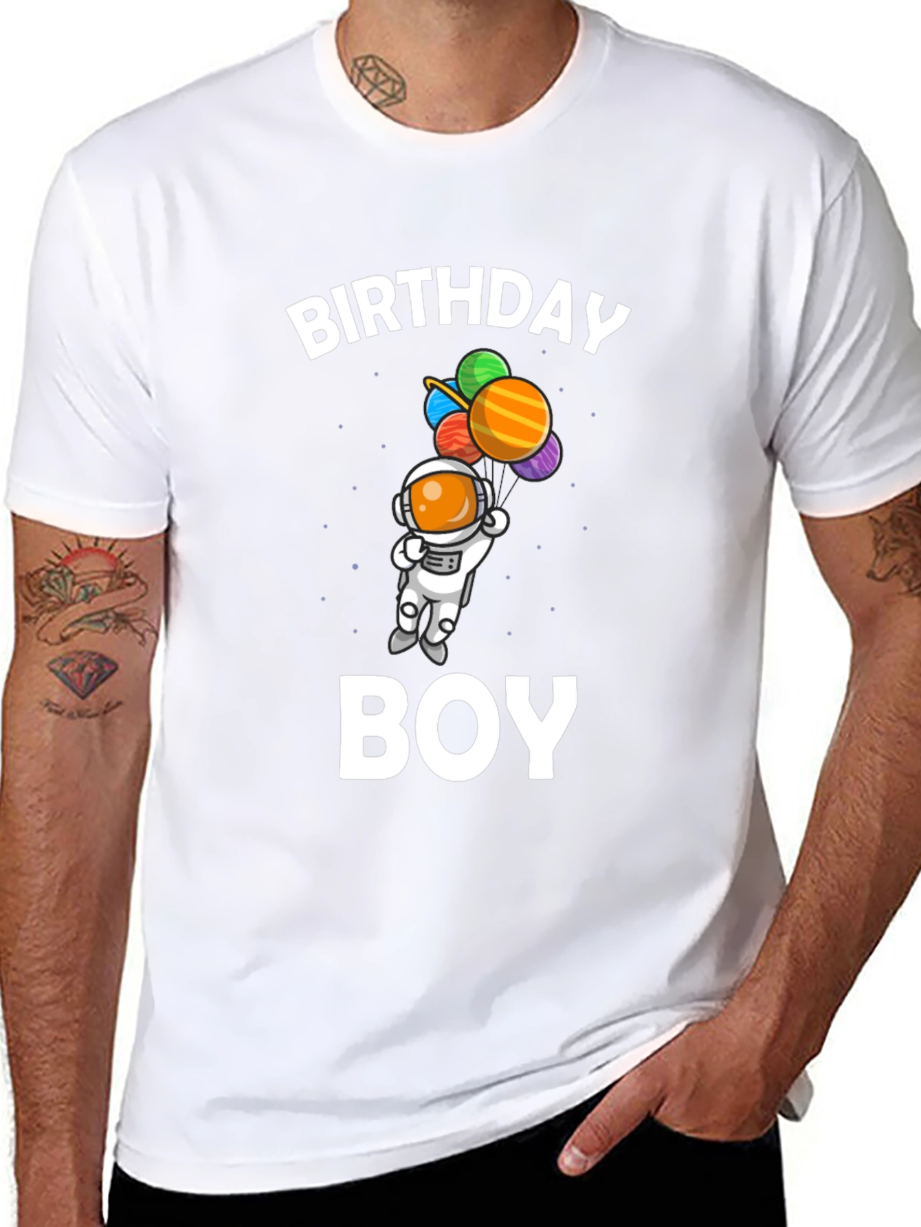 Birthday Boy Astronaut T-Shirt - Space Theme