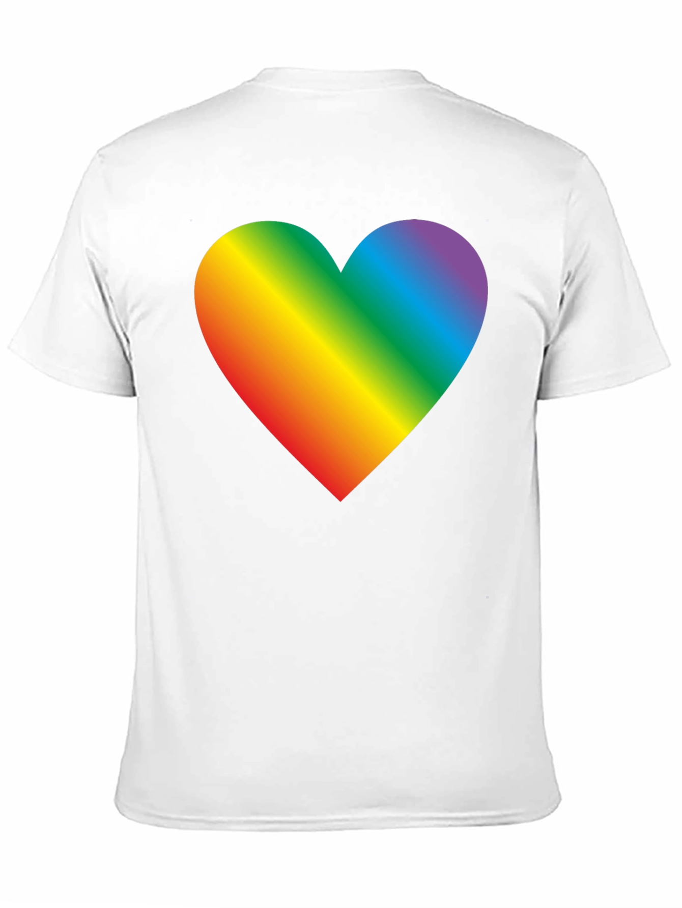 Rainbow Heart Graphic Tee - Pride & Love