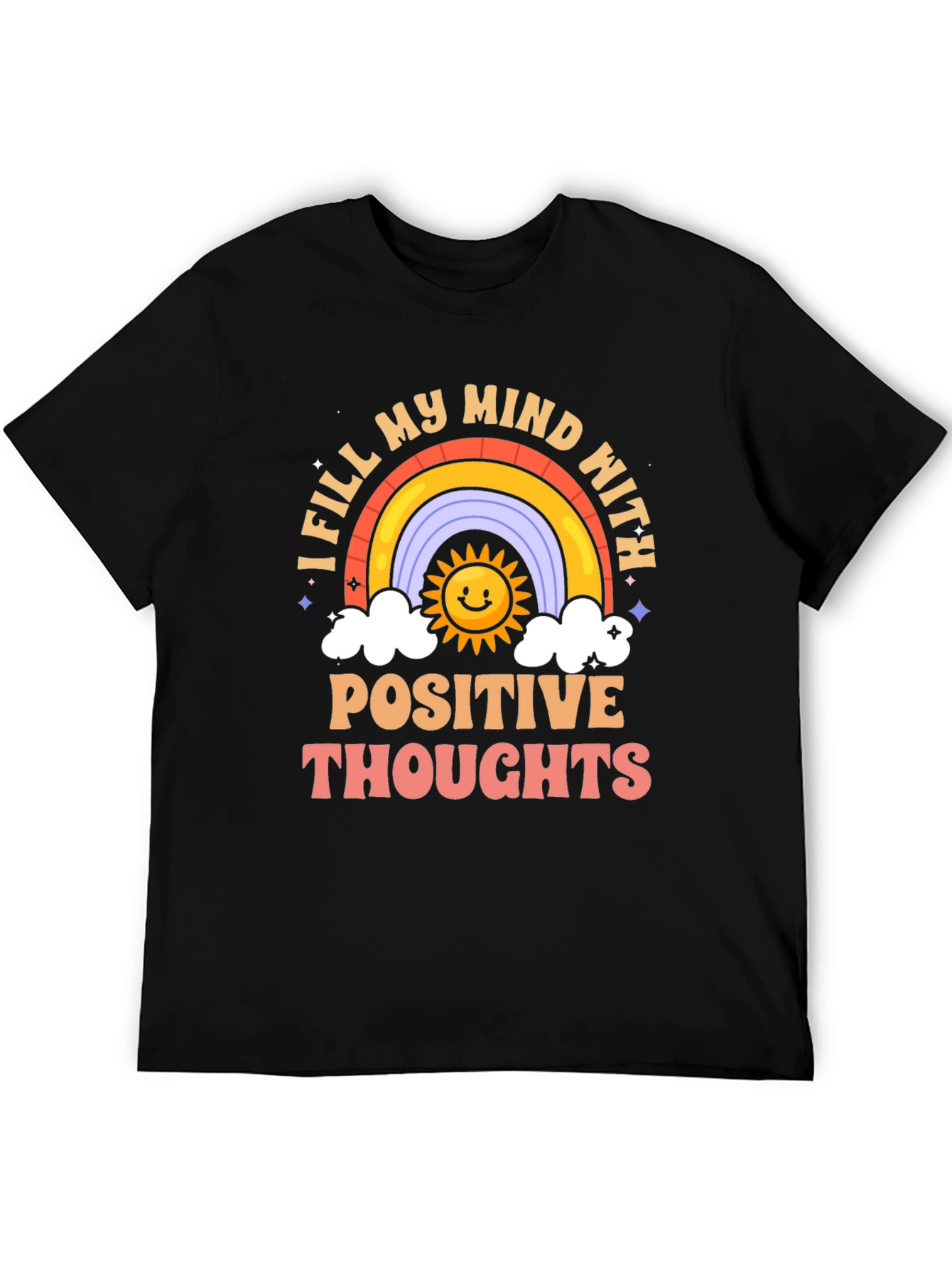 Positive Thoughts Rainbow T-Shirt