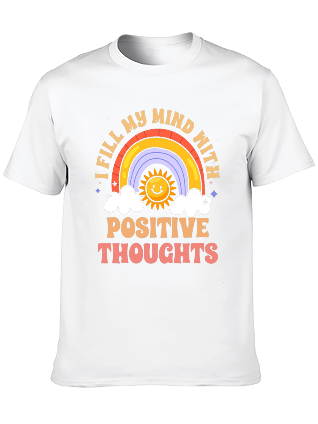 Positive Thoughts Rainbow T-Shirt