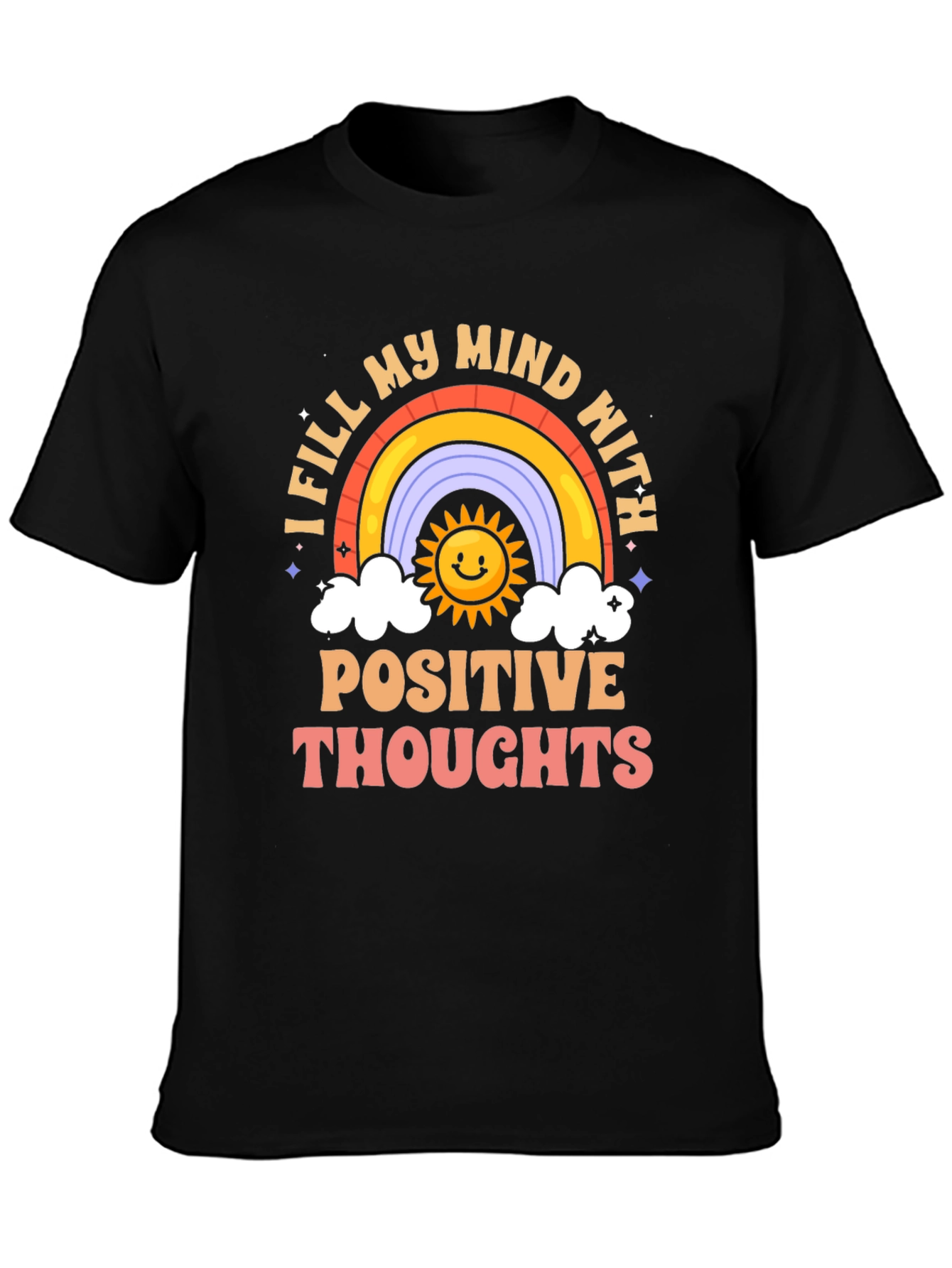 Positive Thoughts Rainbow T-Shirt