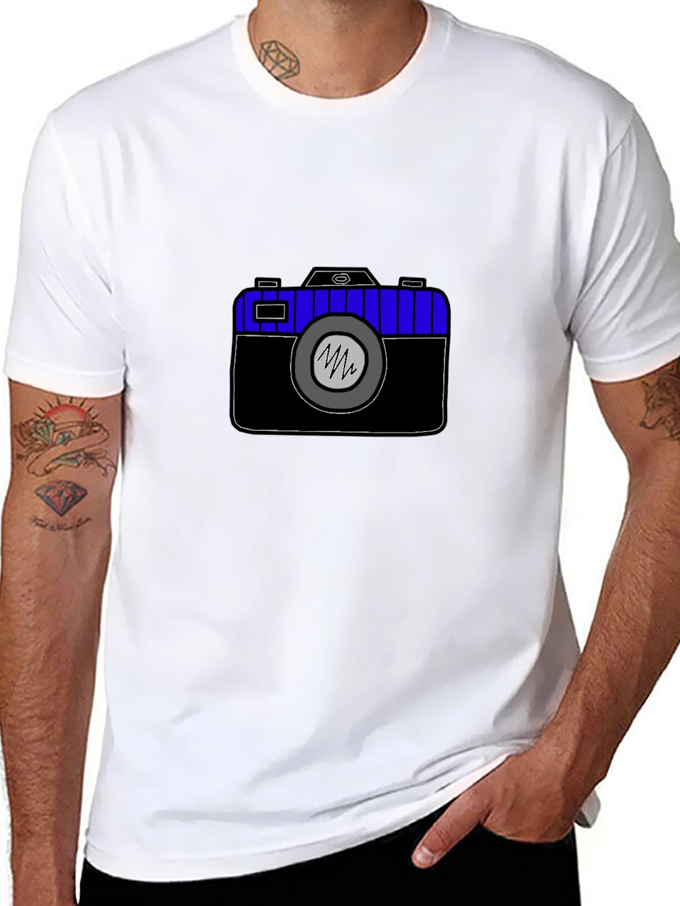 Camera Graphic Tee - Black Unisex T-Shirt