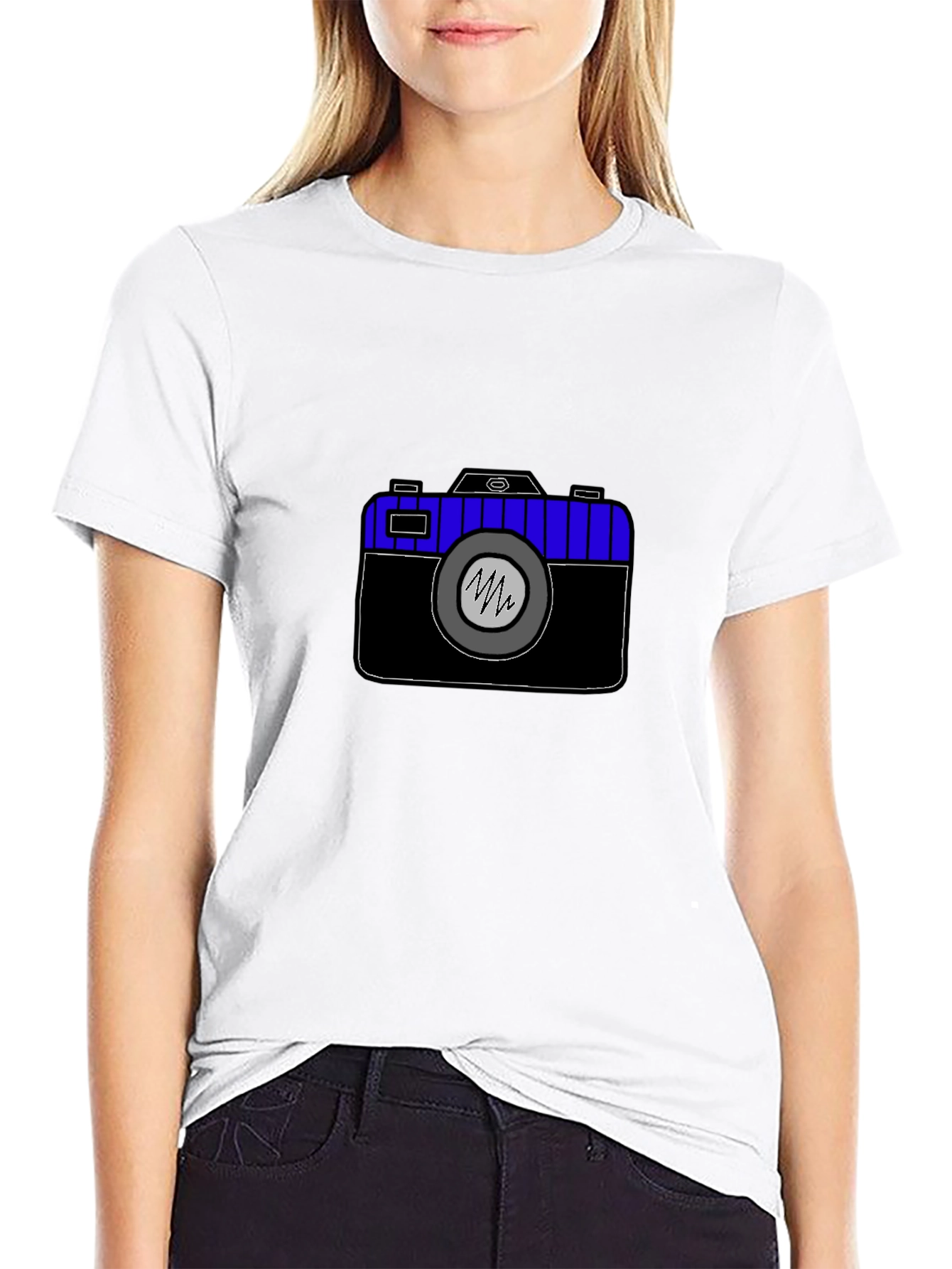 Camera Graphic Tee - Black Unisex T-Shirt