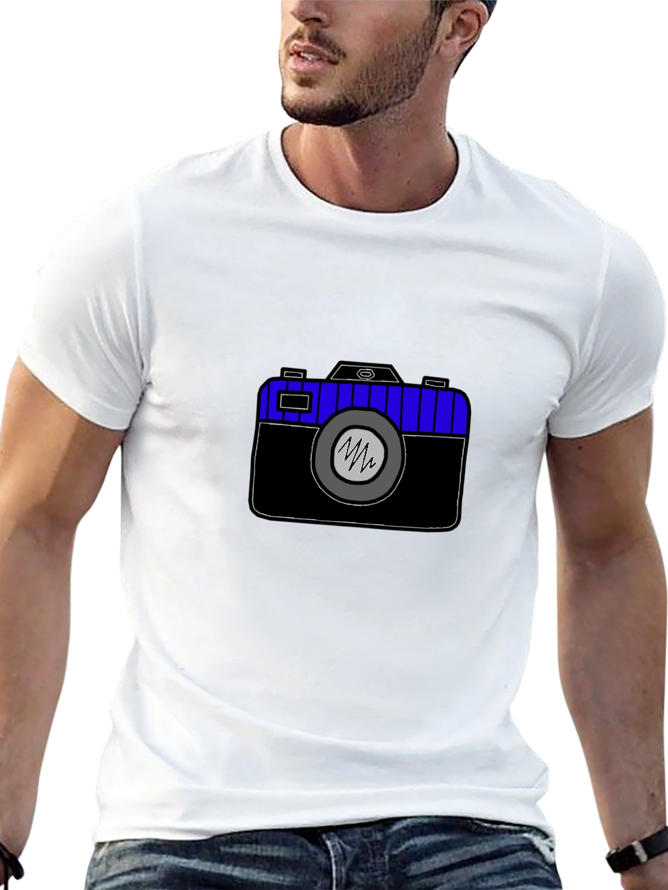 Camera Graphic Tee - Black Unisex T-Shirt