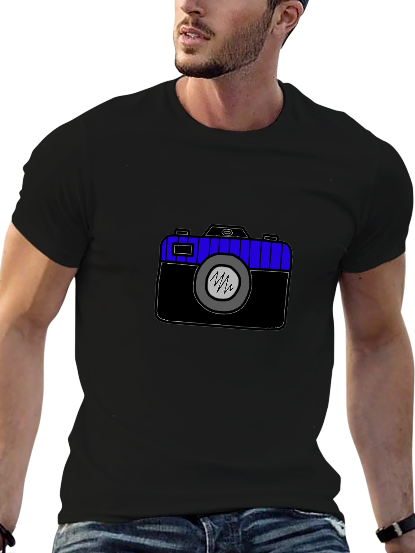 Camera Graphic Tee - Black Unisex T-Shirt