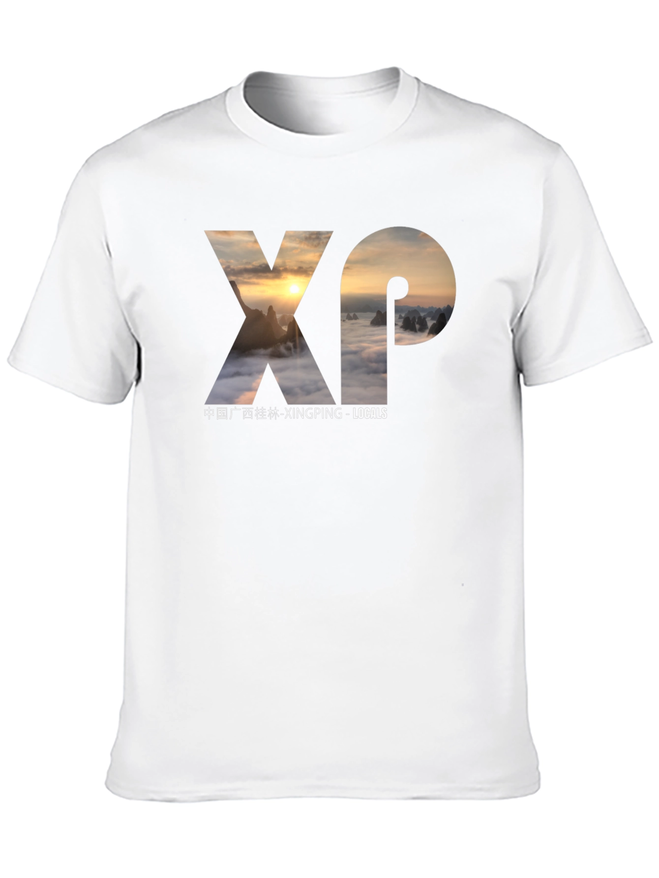XP Xingping Locals Black Graphic Tee