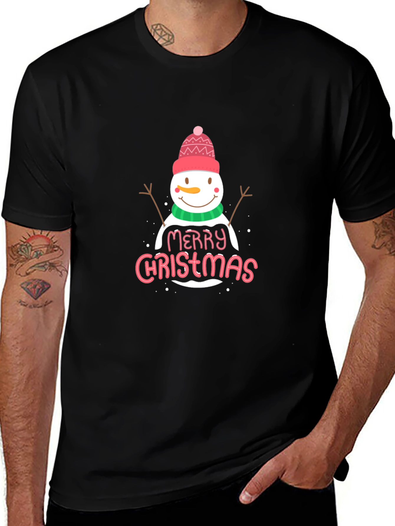 Merry Christmas Snowman T-Shirt