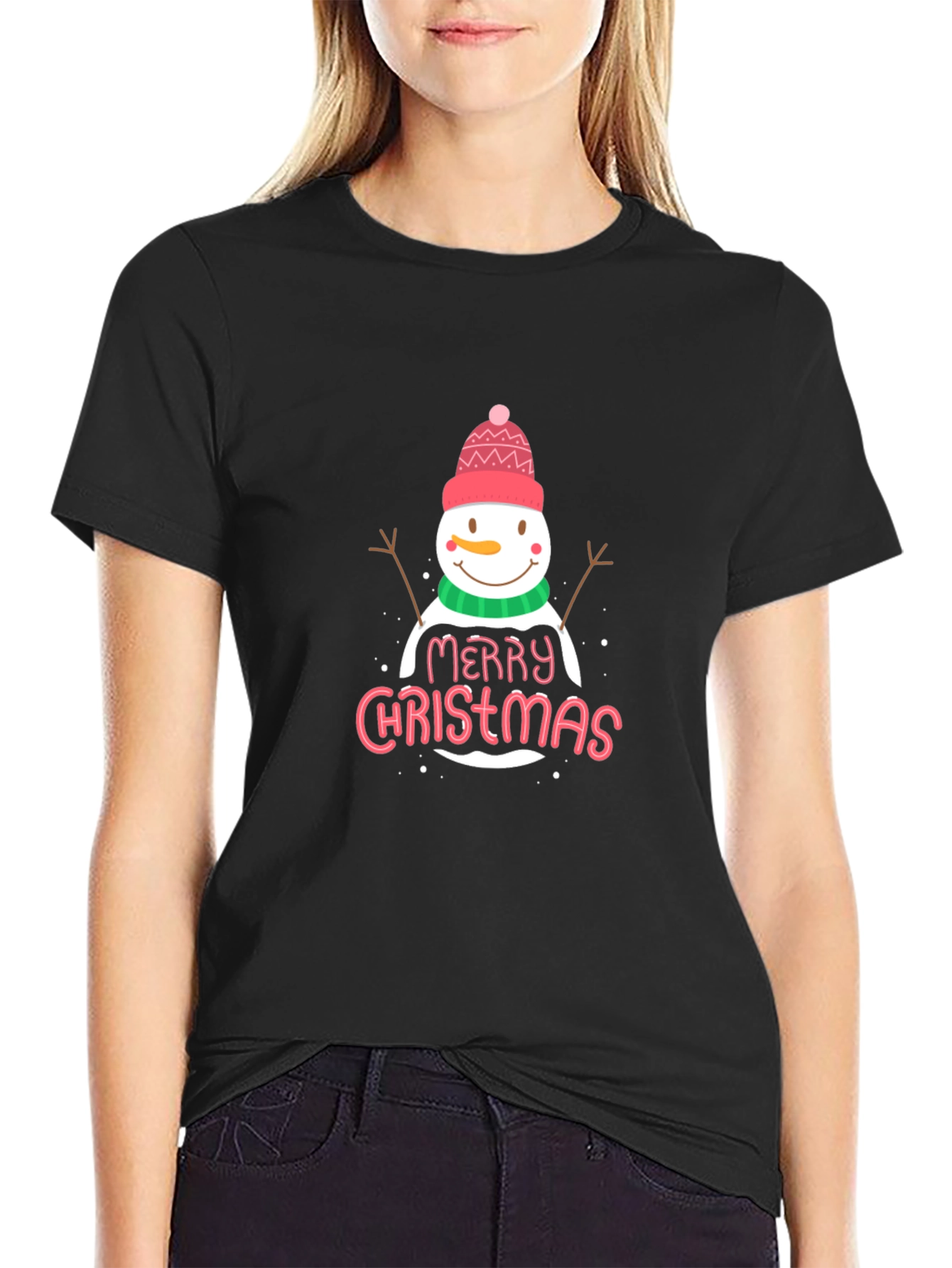 Merry Christmas Snowman T-Shirt