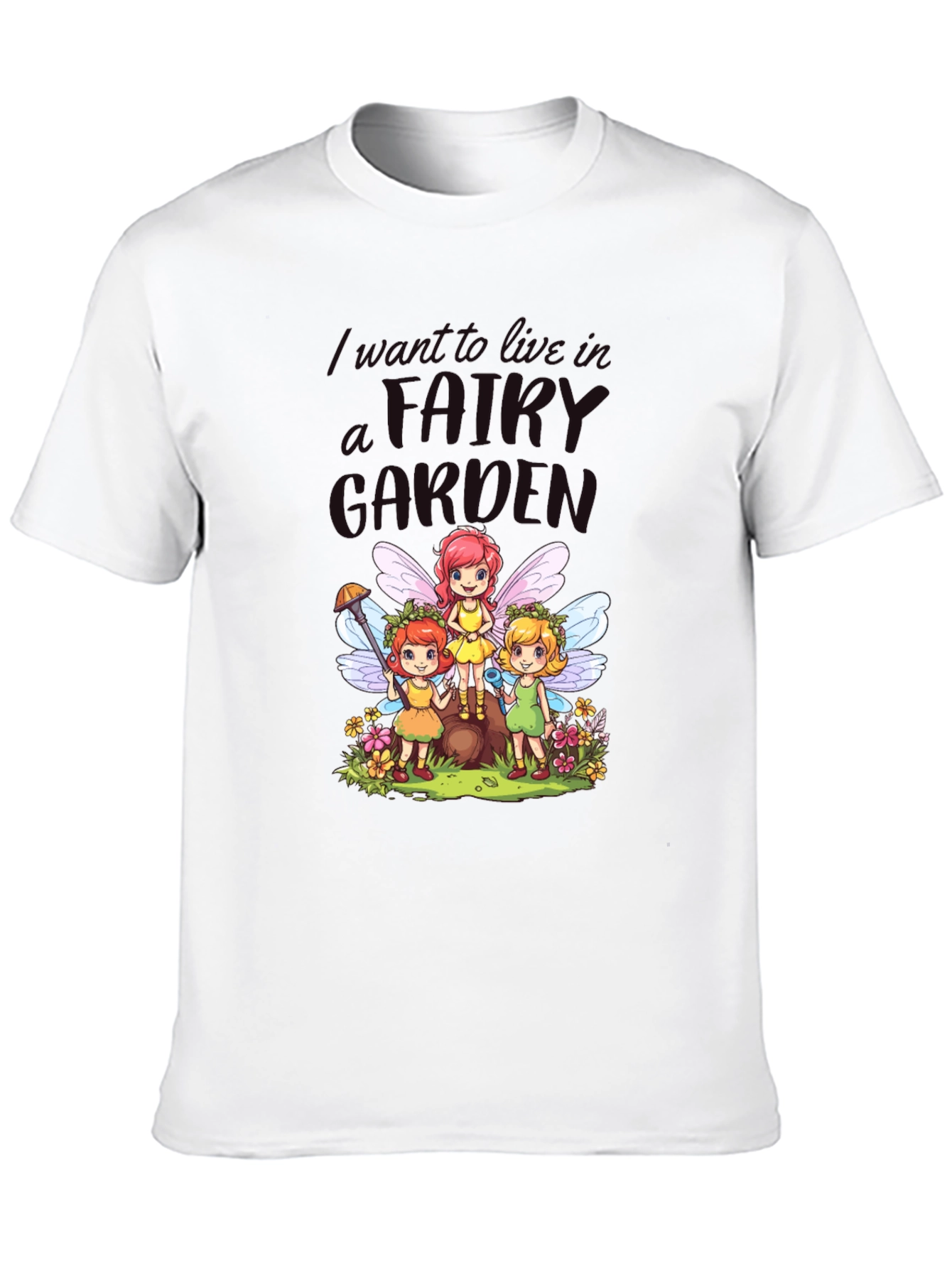 Fairy Garden T-Shirt - Whimsical Cute Design