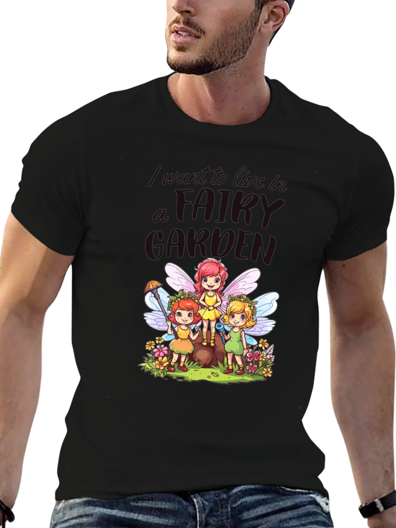 Fairy Garden T-Shirt - Whimsical Cute Design
