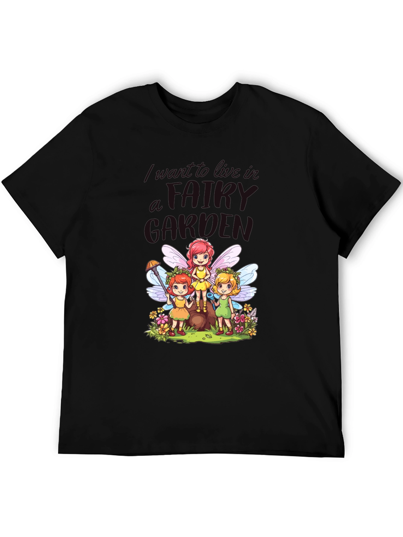 Fairy Garden T-Shirt - Whimsical Cute Design