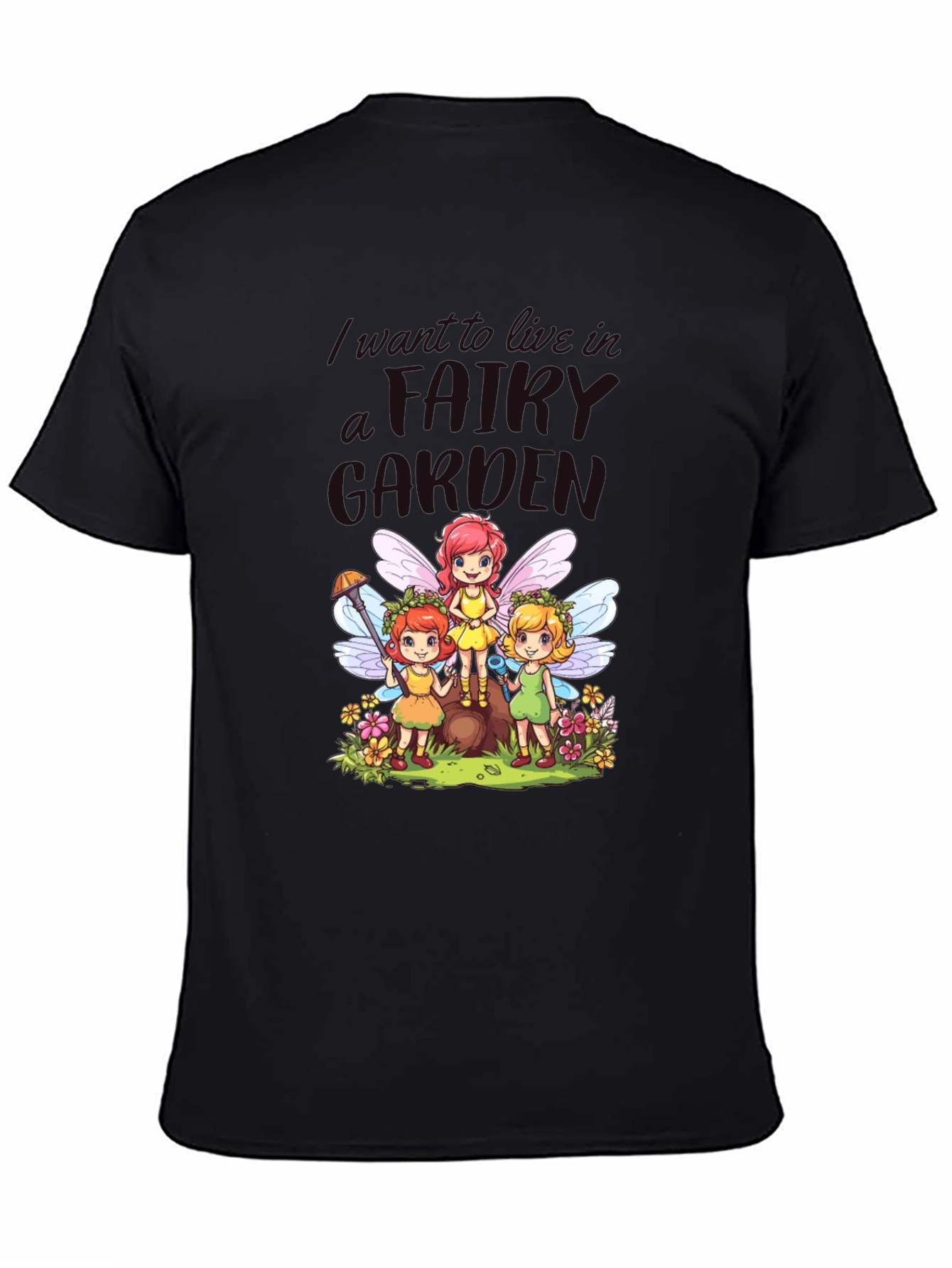 Fairy Garden T-Shirt - Whimsical Cute Design