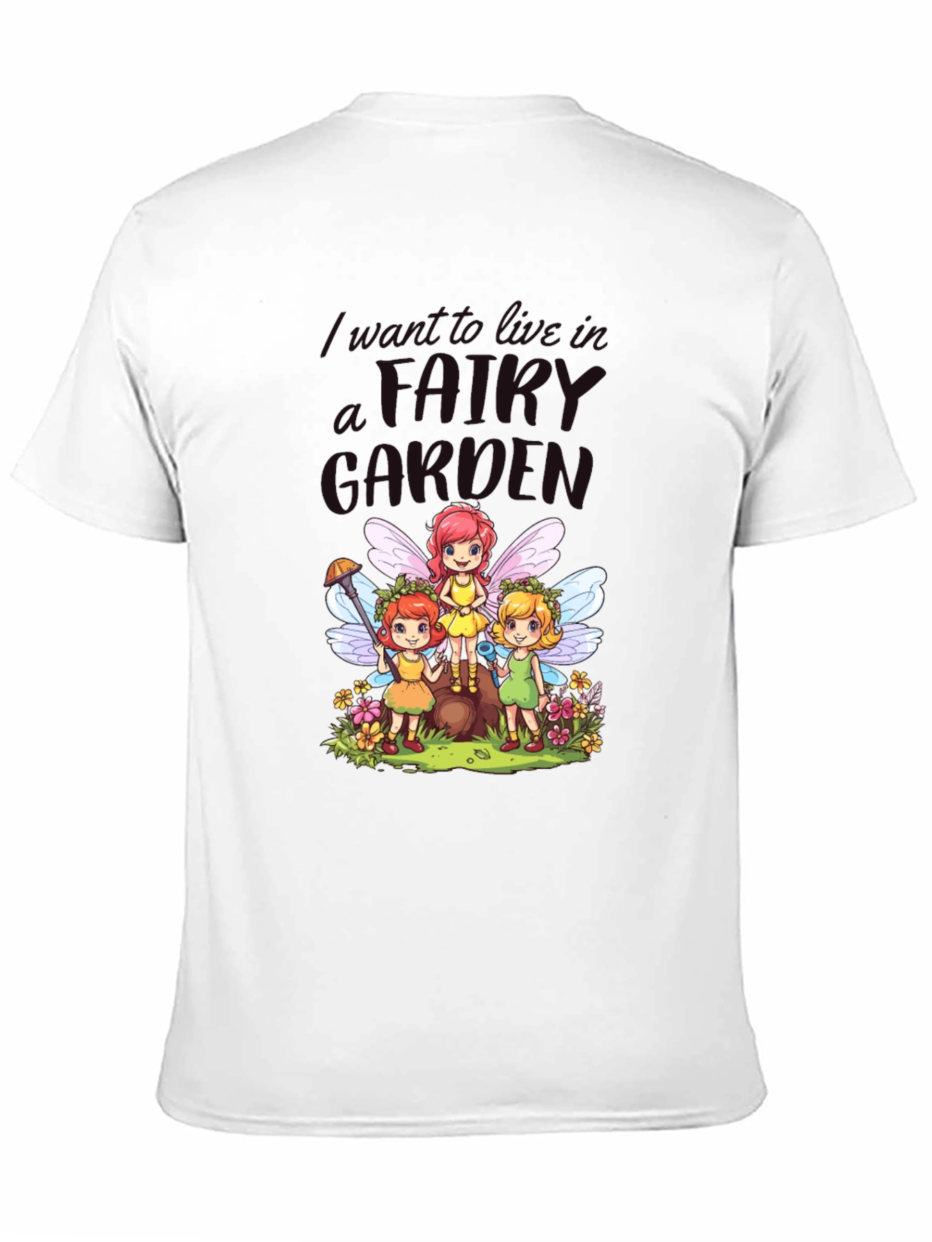 Fairy Garden T-Shirt - Whimsical Cute Design