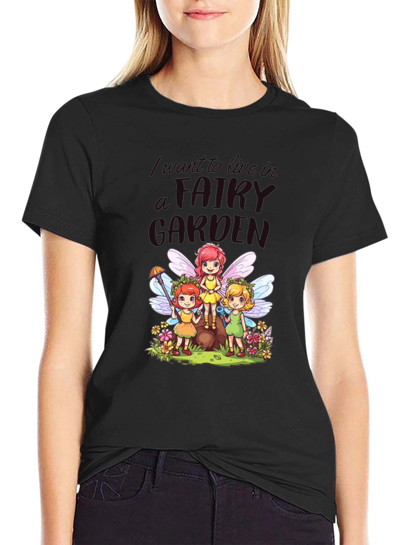 Fairy Garden T-Shirt - Whimsical Cute Design