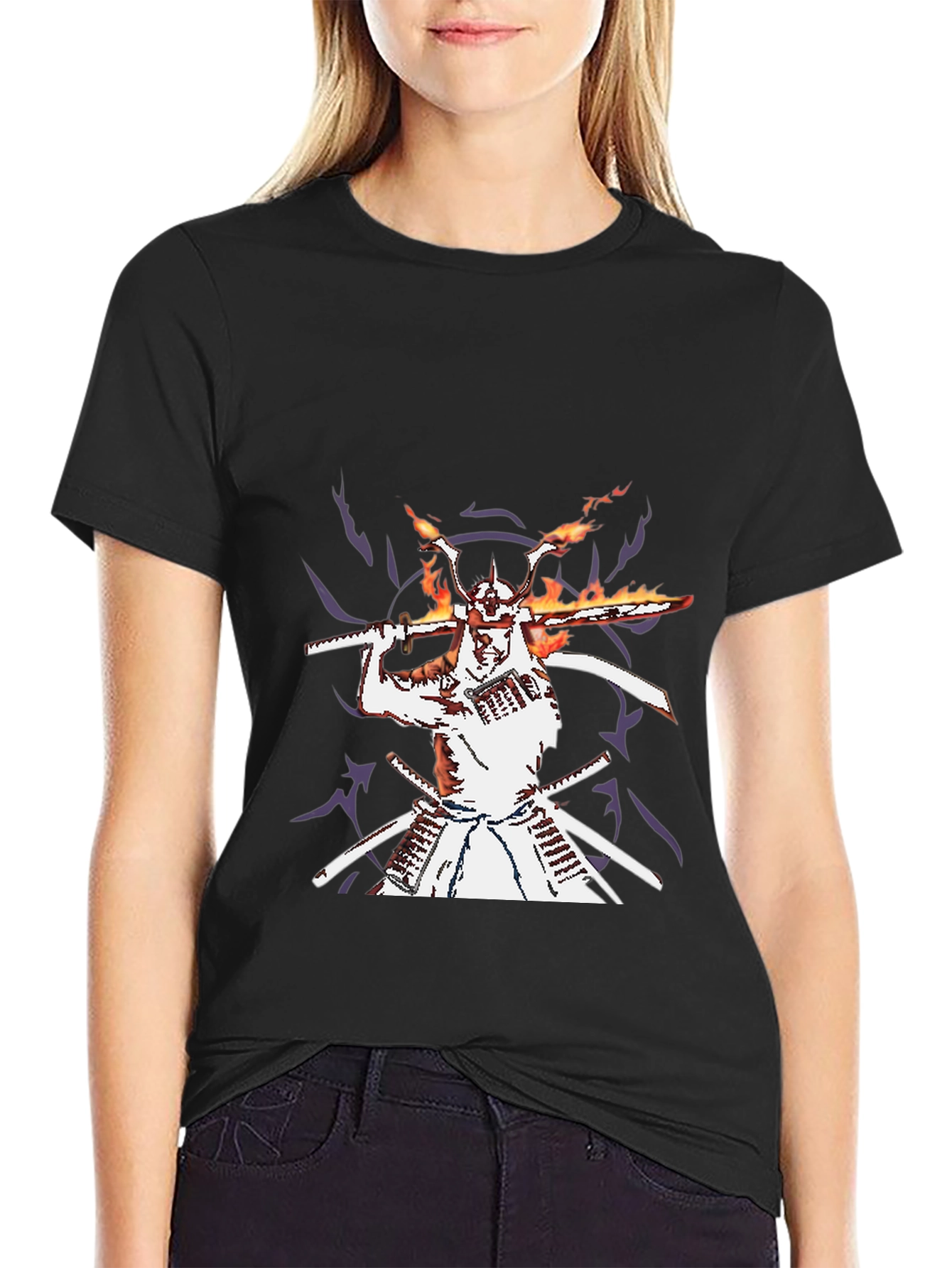 Samurai Graphic Black T-Shirt