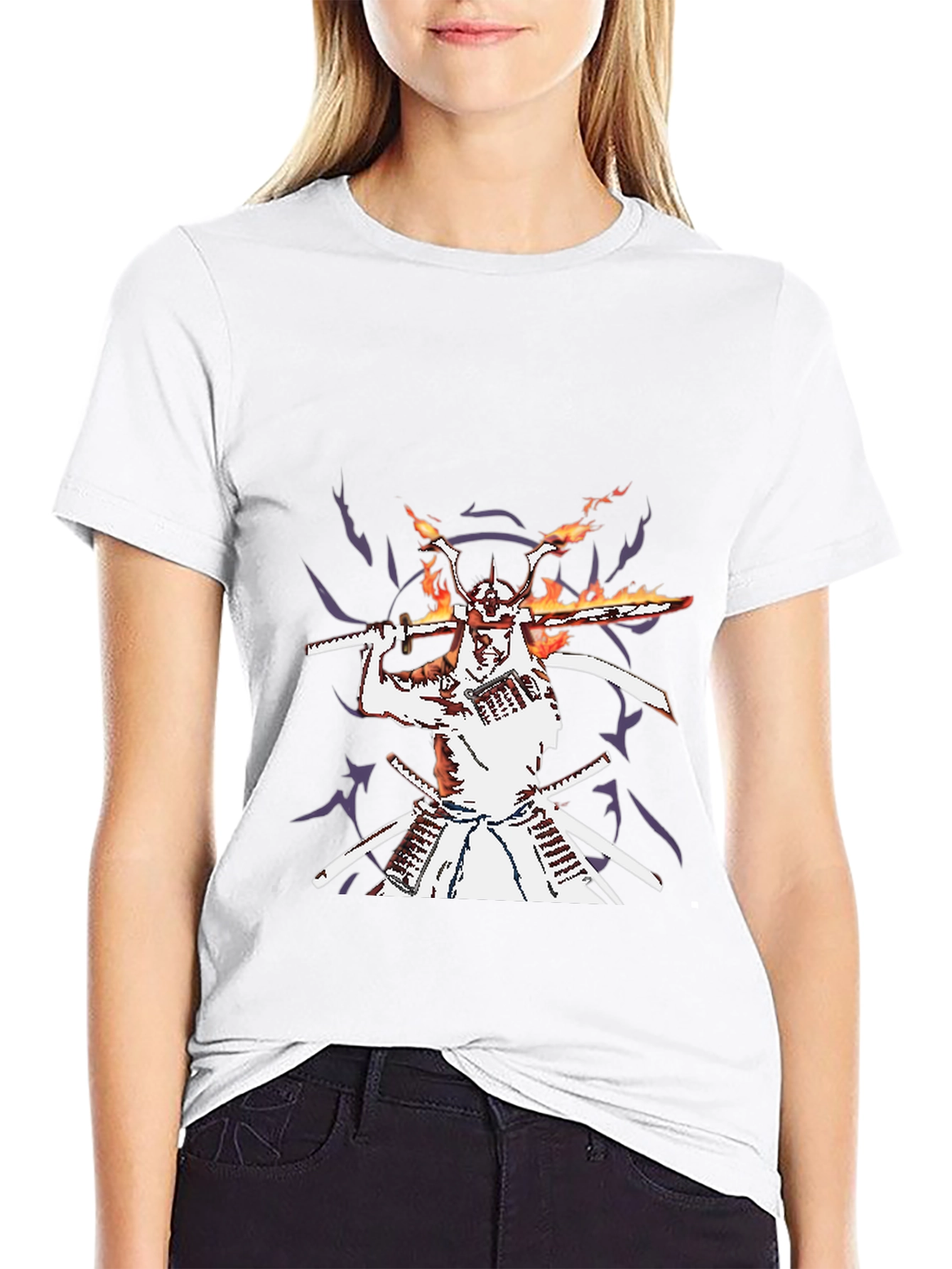 Samurai Graphic Black T-Shirt