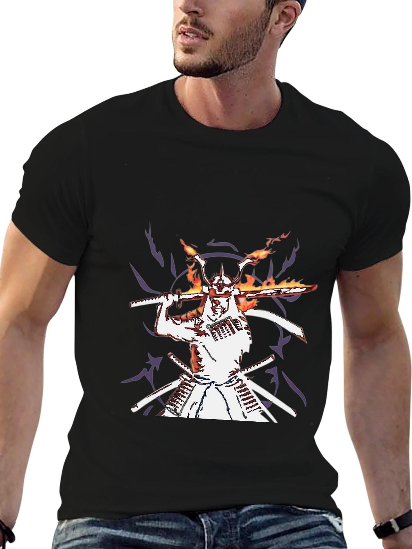 Samurai Graphic Black T-Shirt