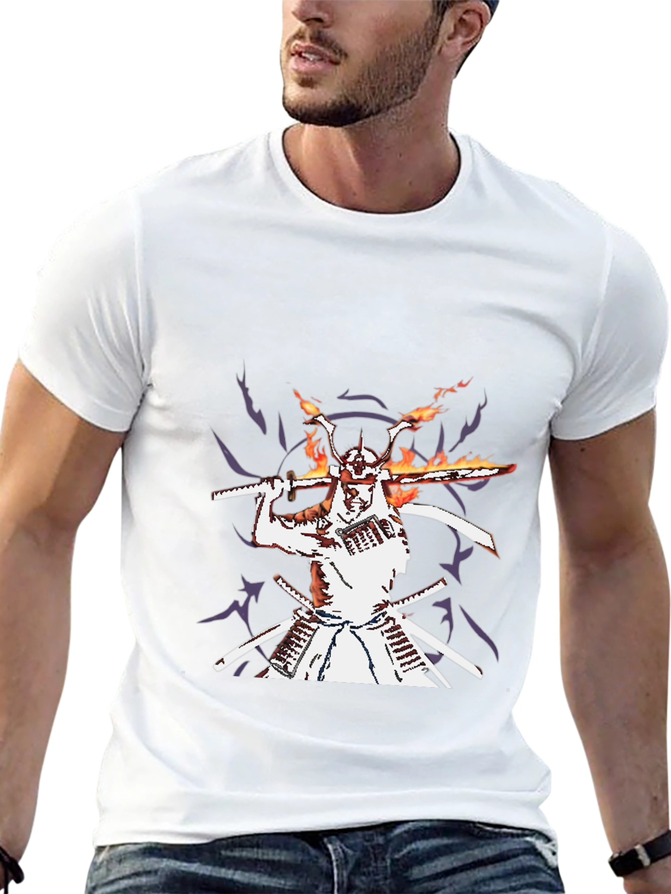 Samurai Graphic Black T-Shirt