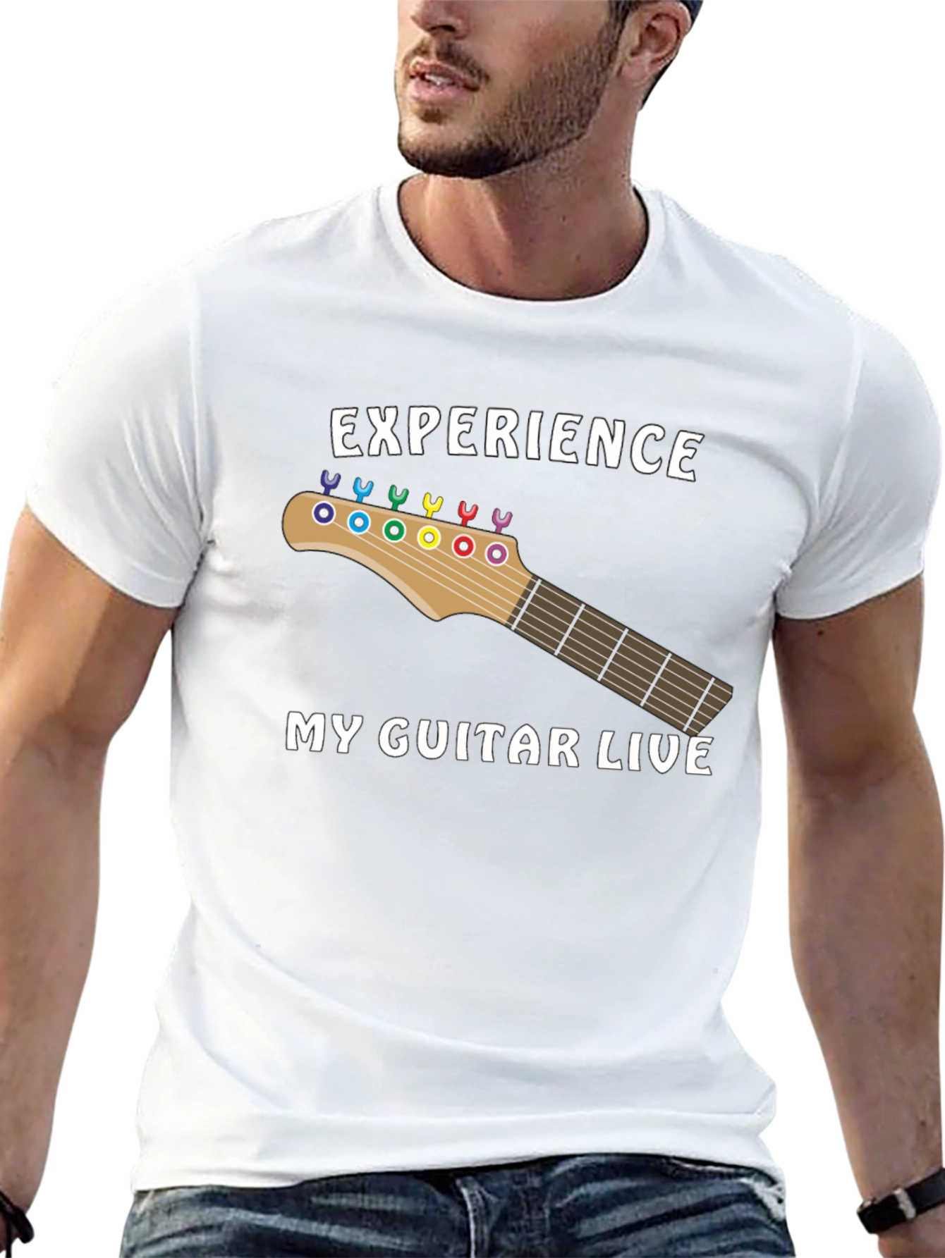 Experience My Guitar Live T-Shirt - Musician Tee