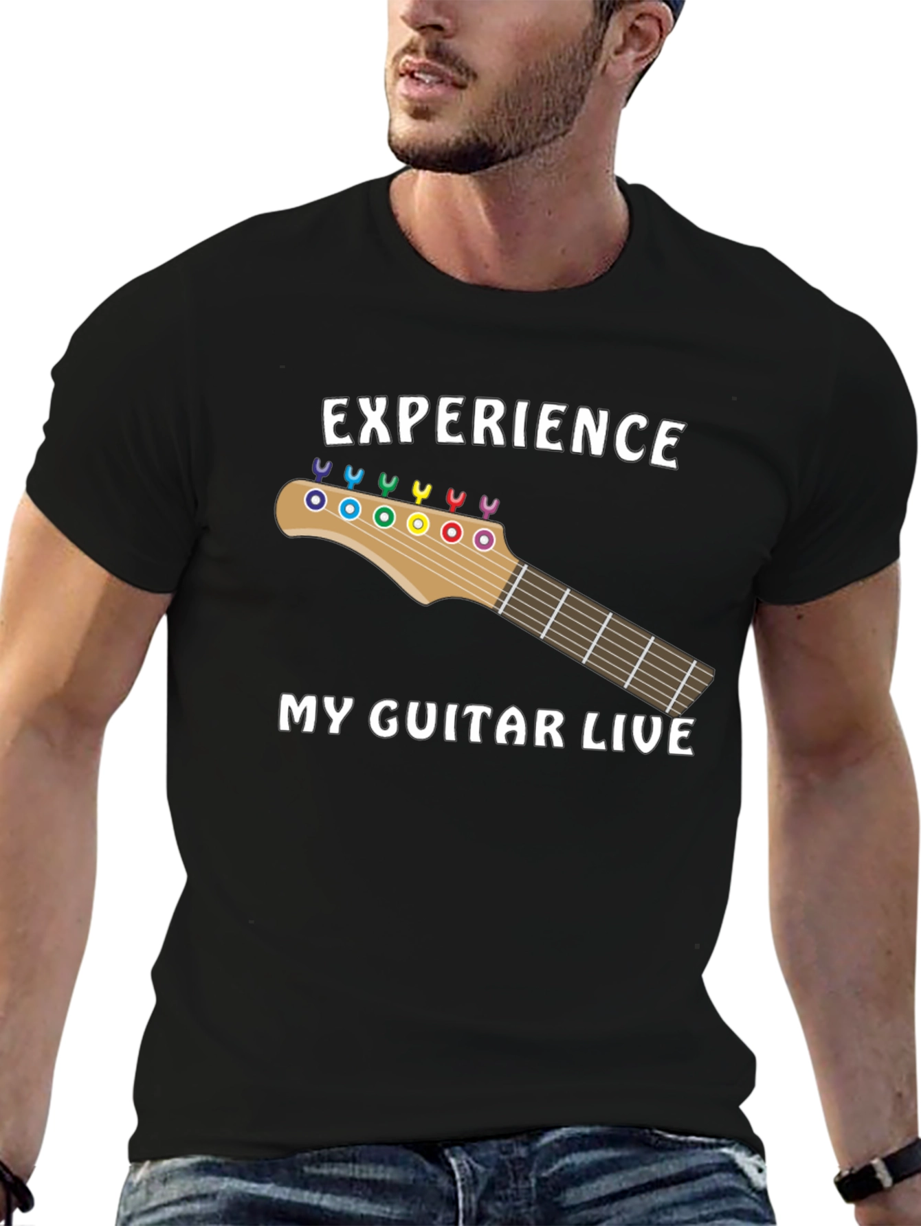 Experience My Guitar Live T-Shirt - Musician Tee