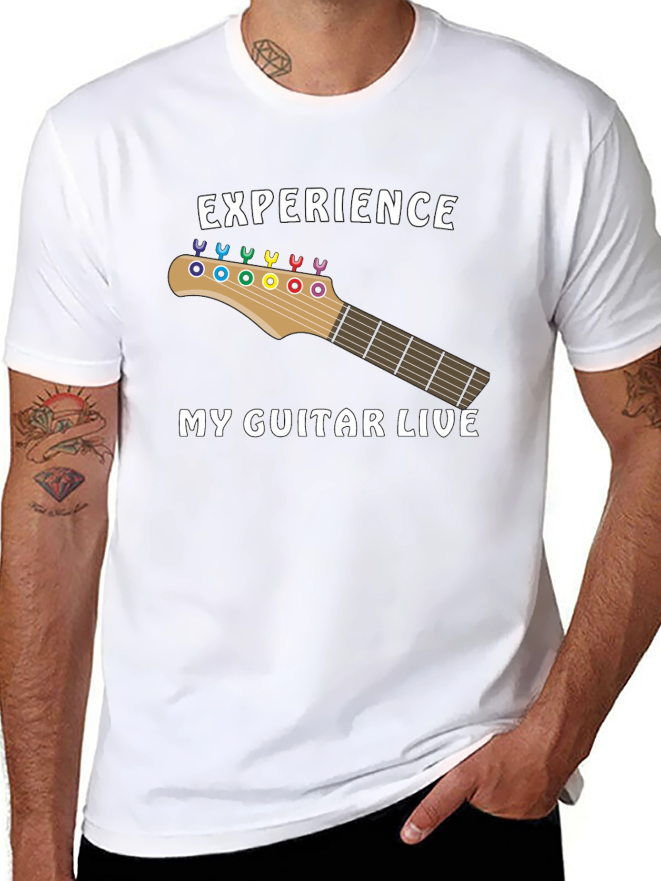 Experience My Guitar Live T-Shirt - Musician Tee