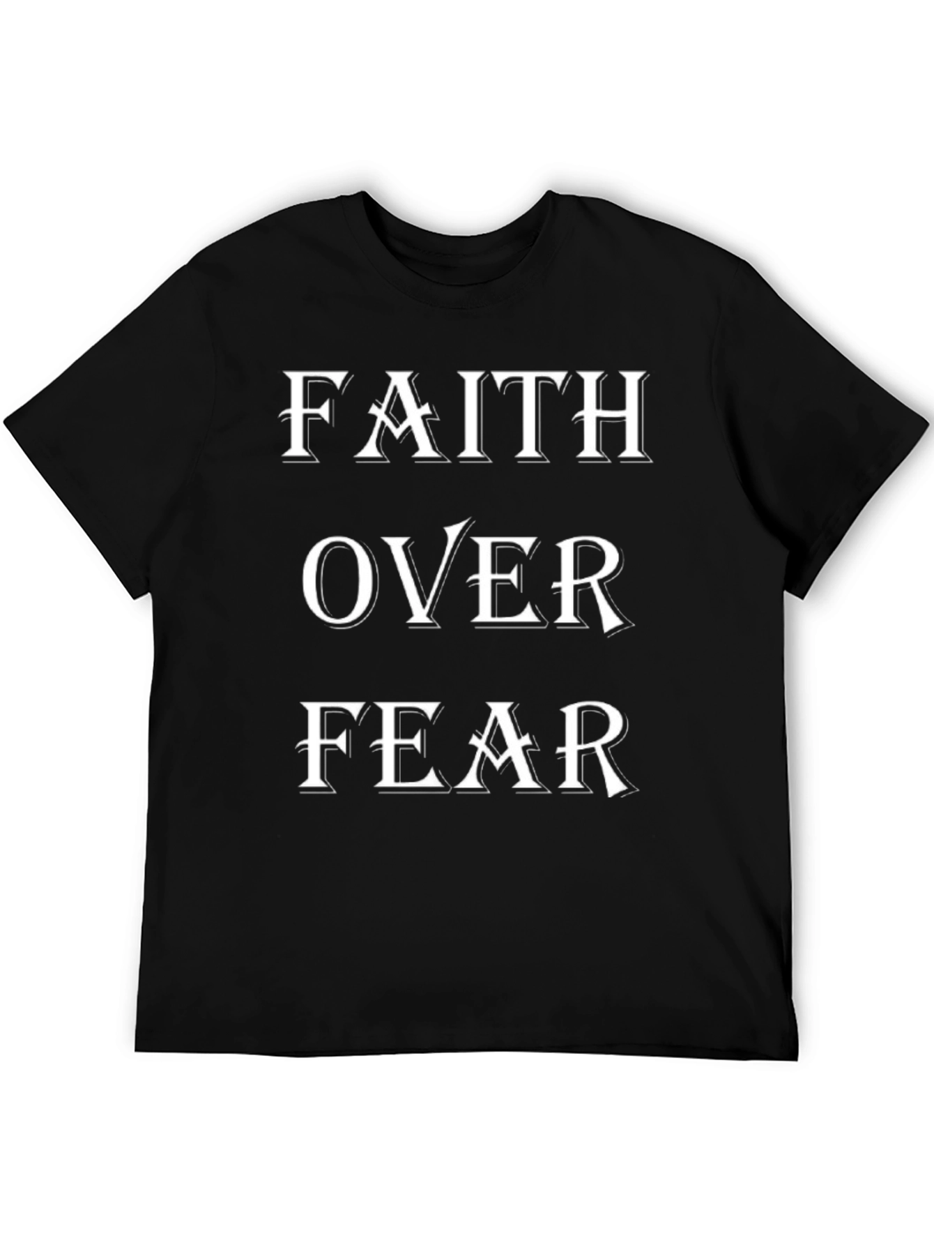 Faith Over Fear Graphic Tee - Black